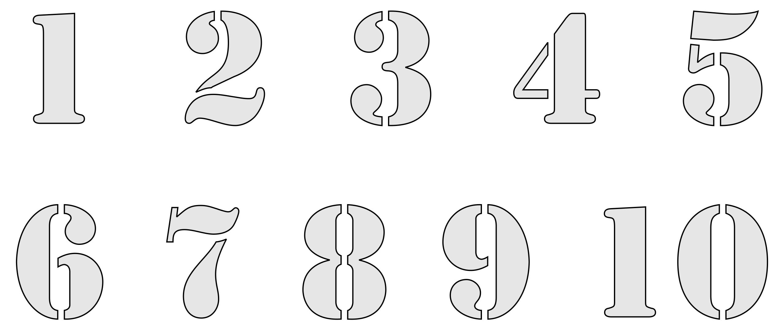 Free Printable 4 Inch Number Stencils