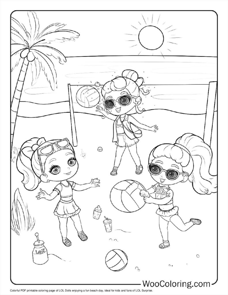 Lol Dolls Printable Coloring Pages