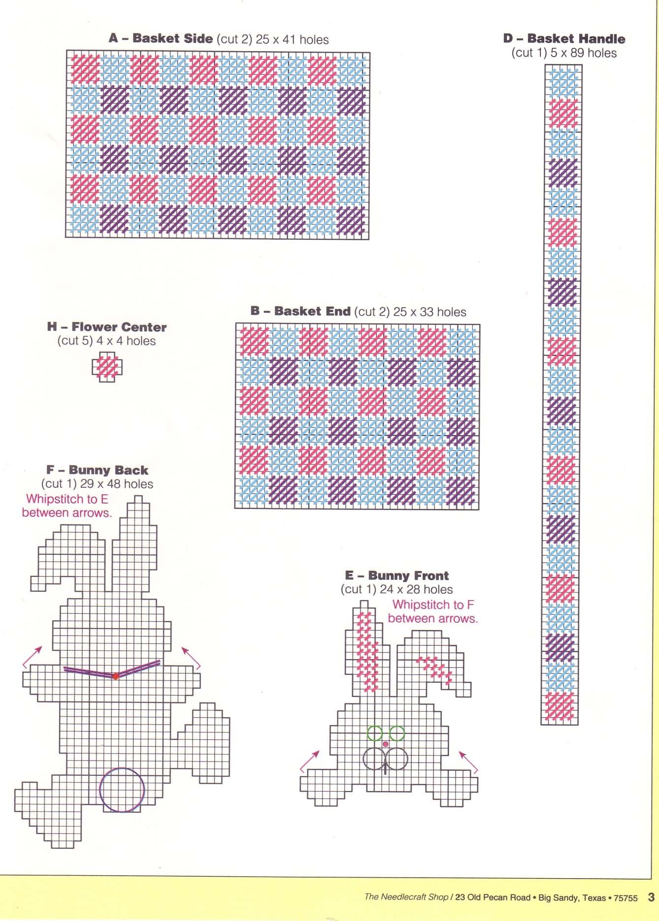 Free Printable Easter Basket Plastic Canvas Patterns