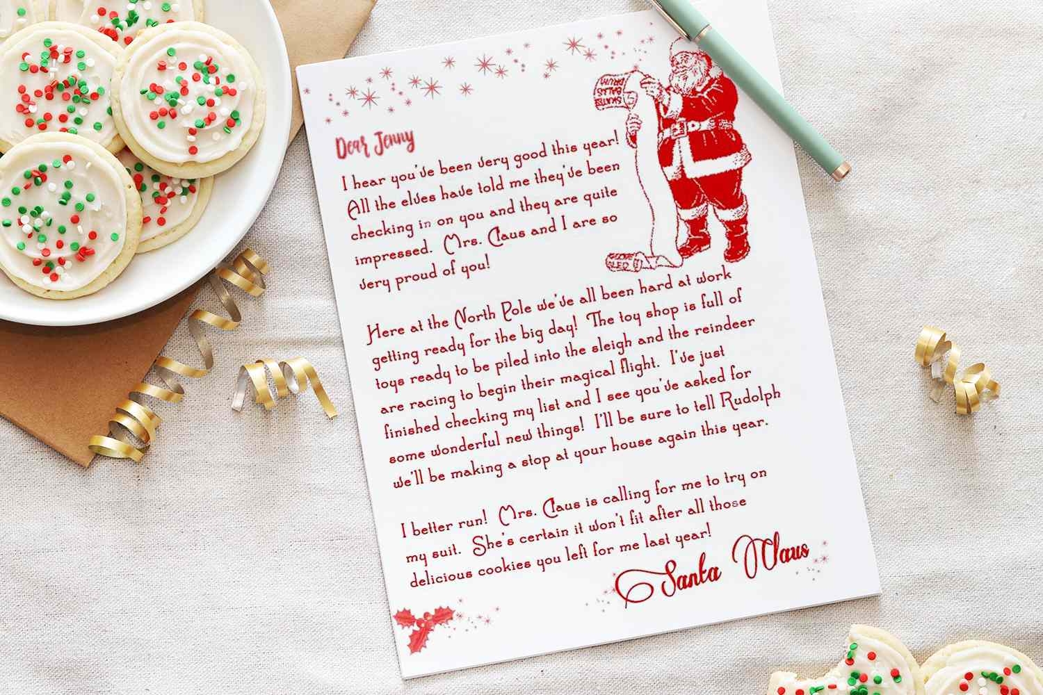 Letters From Santa Free Printable
