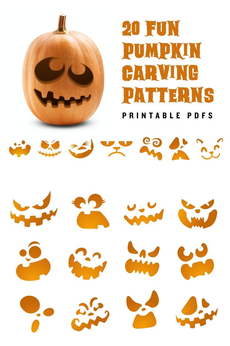20 Printable Jack o lantern Pumpkin Carving Patterns For Halloween Simple Patterns That Can Make Anyone Look Like A Pro 20 Printable Jack o lantern Pumpkin Carving Patterns For Halloween Simple Patterns That Can Make Anyone Look Like A Pro