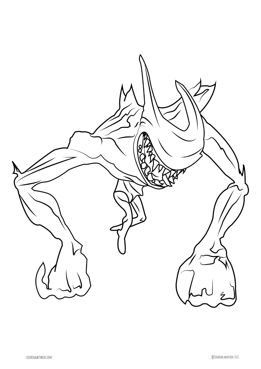 Bendy And The Ink Machine Printable Coloring Pages