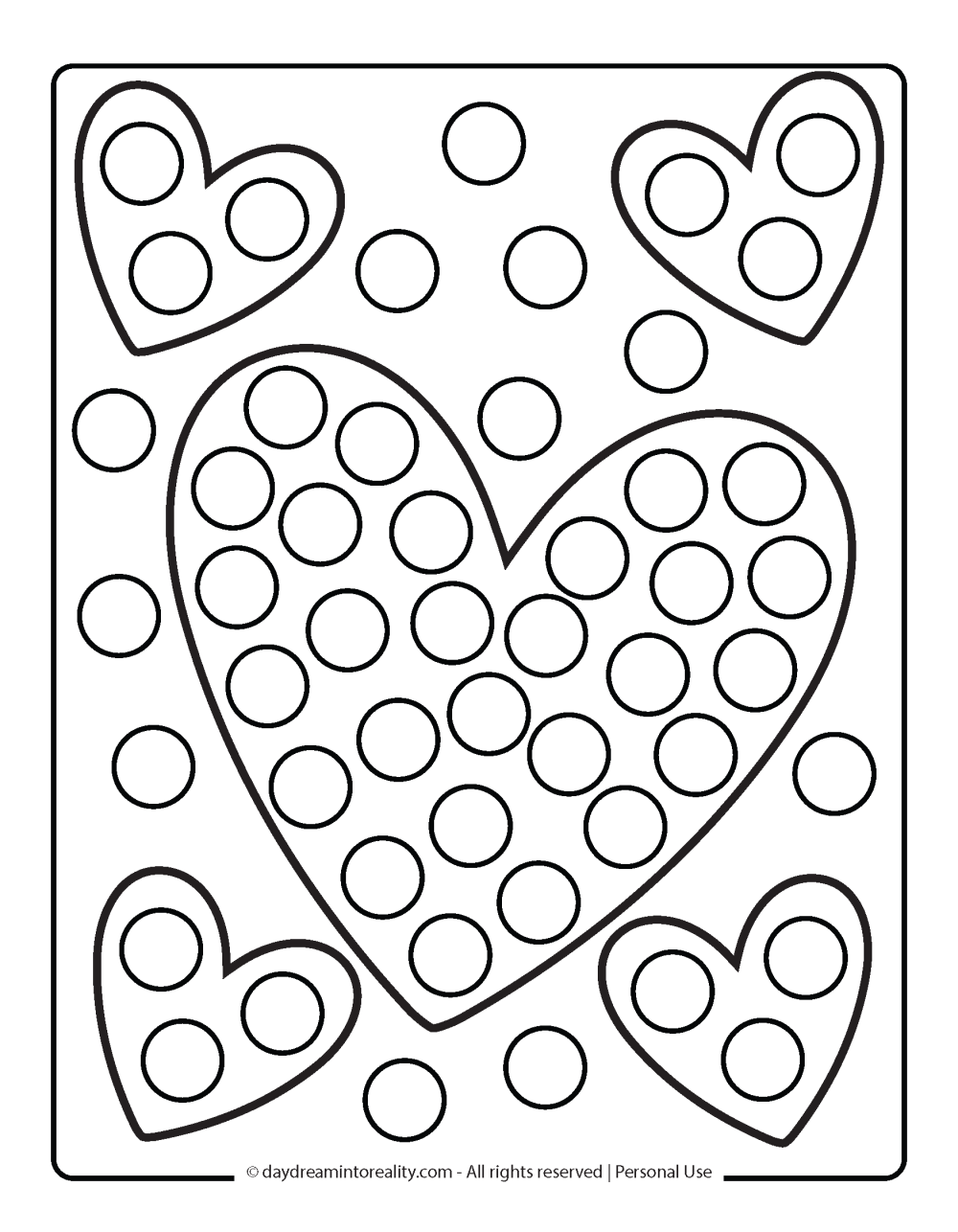 Do A Dot Art Heart Printables