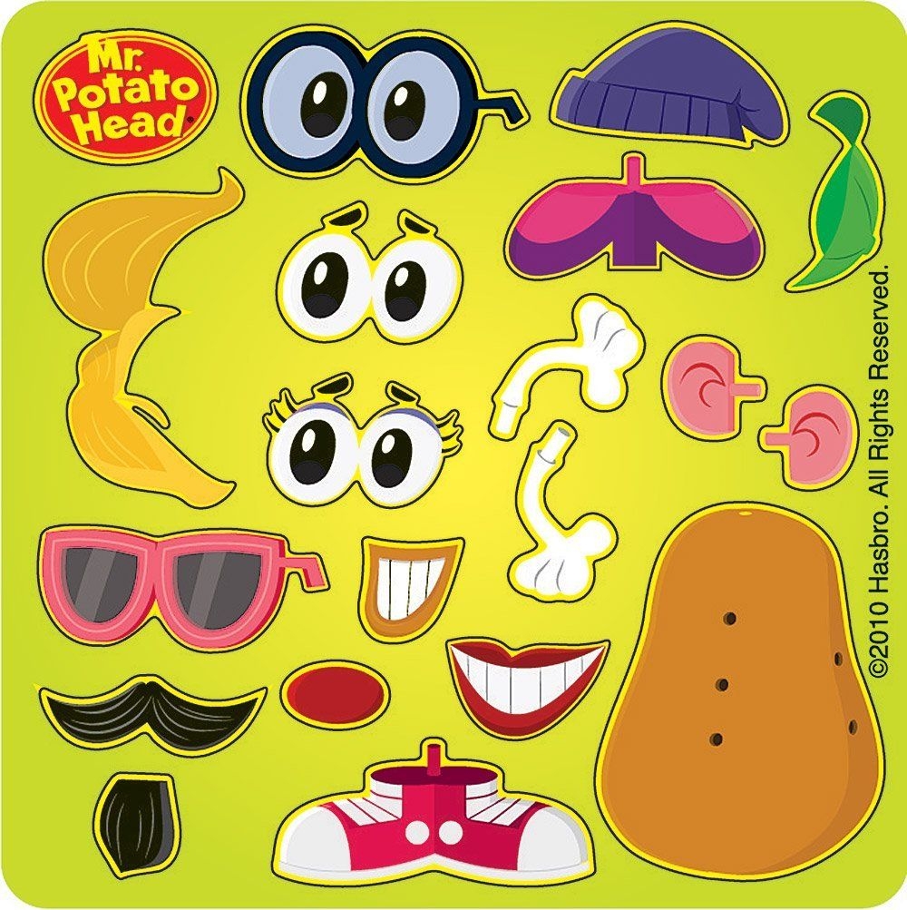 Mr Potato Head Printable Parts