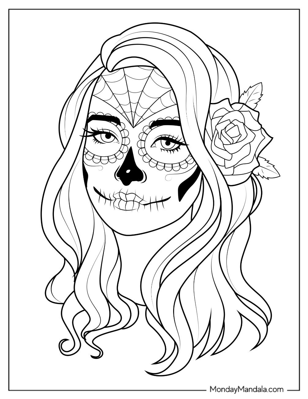 Free Skull Printable Coloring Pages