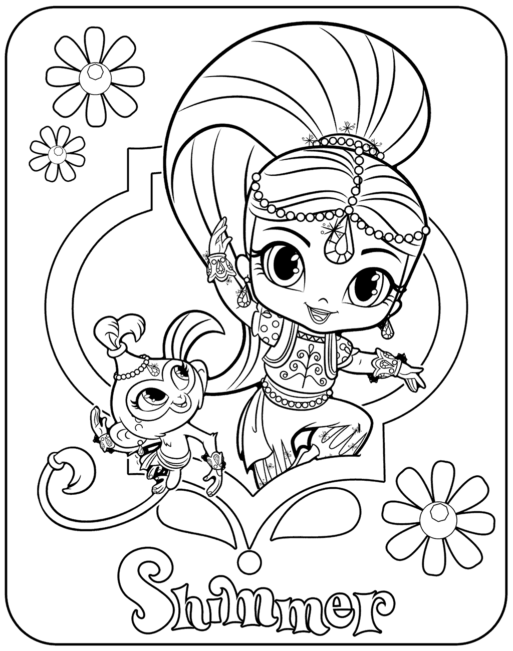 Free Shimmer And Shine Printables