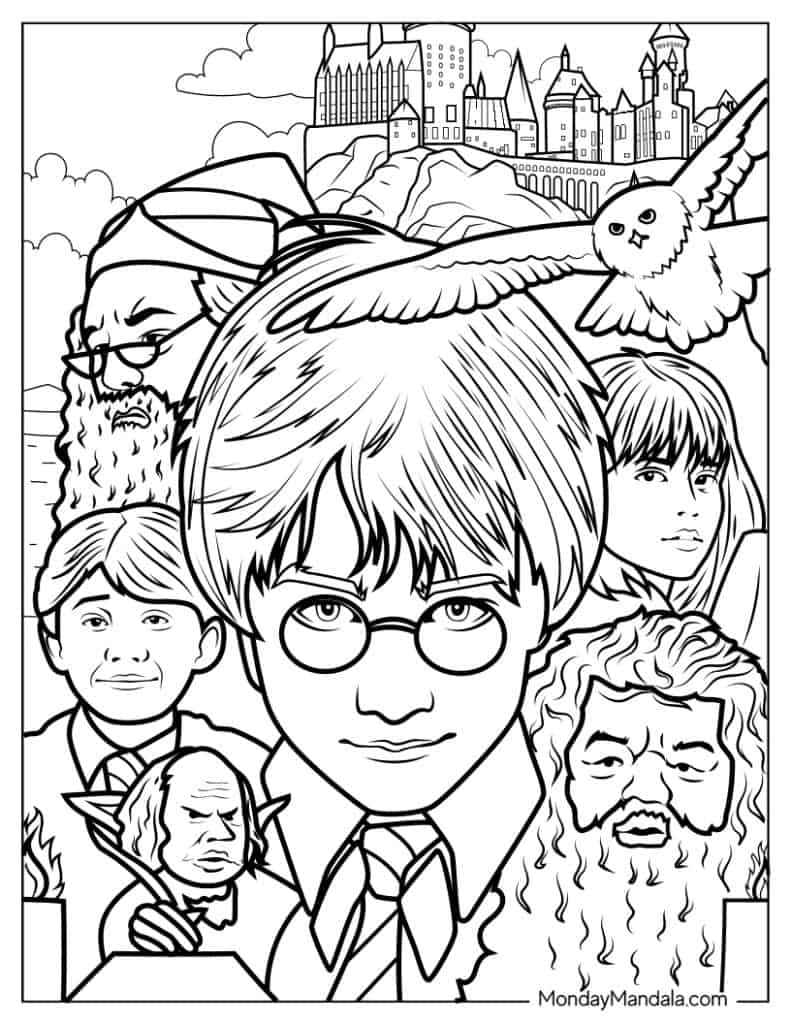 Harry Potter Printable Coloring Pages