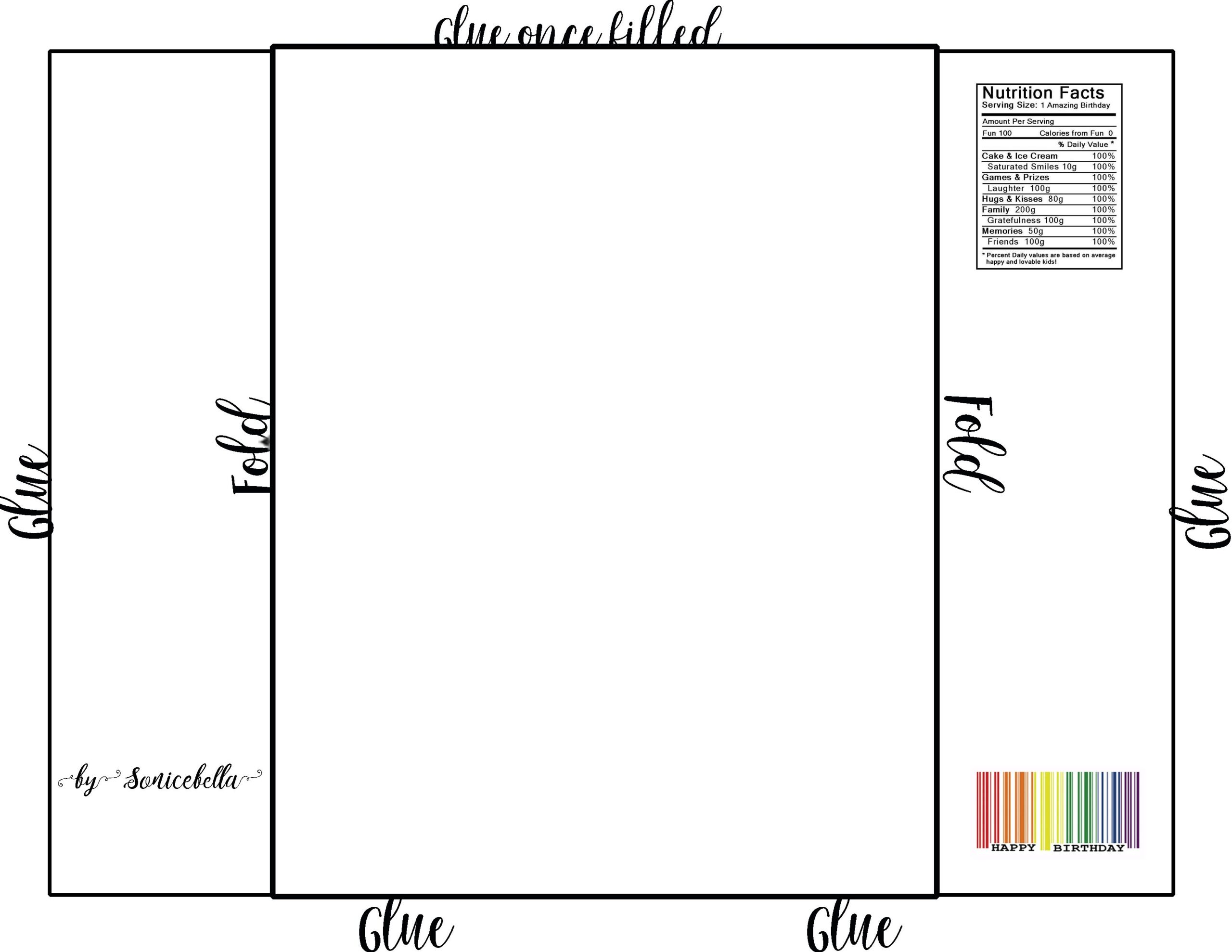 Free Printable Chip Bag Template