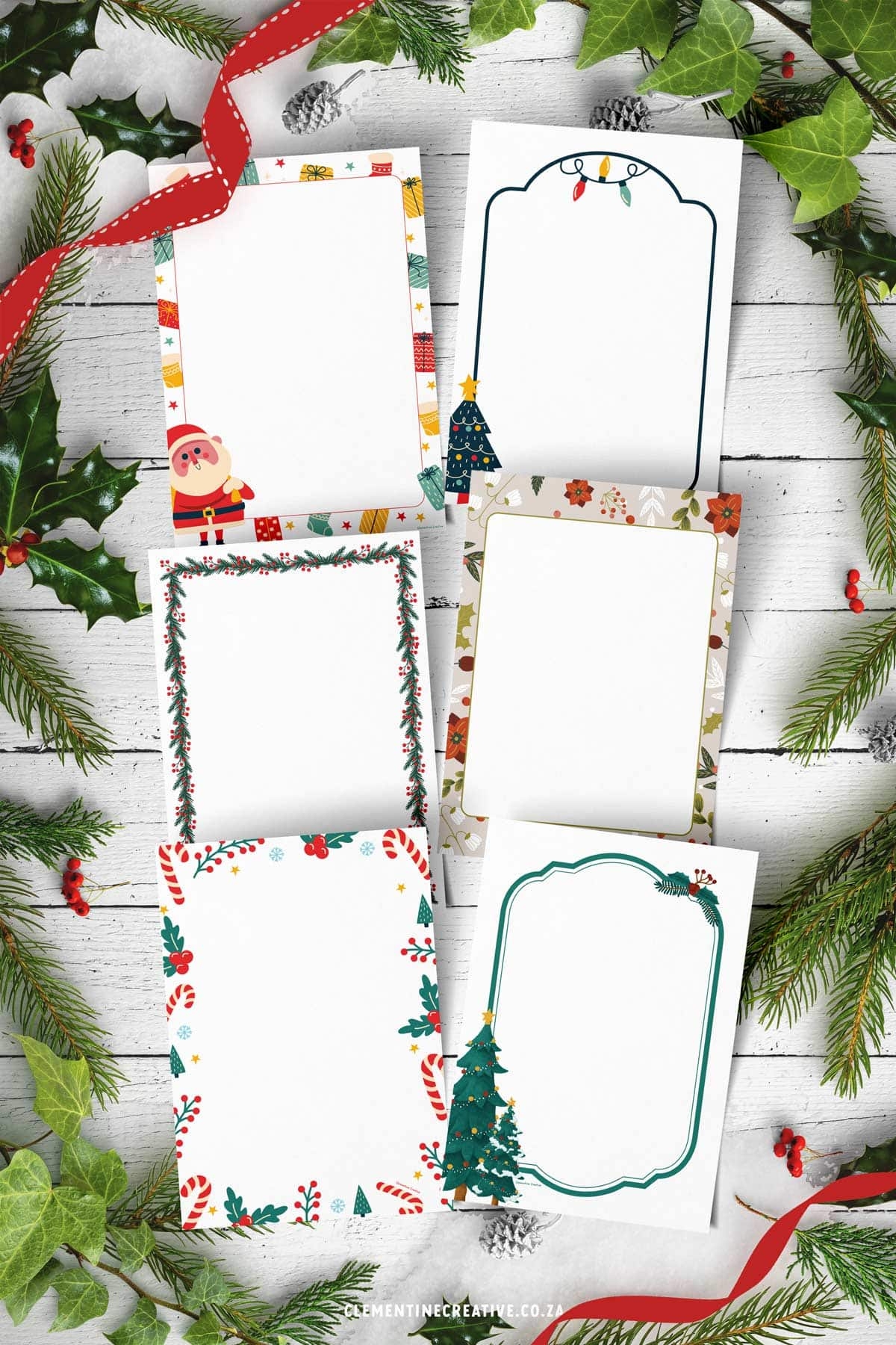 Free Printable Christmas Border Paper