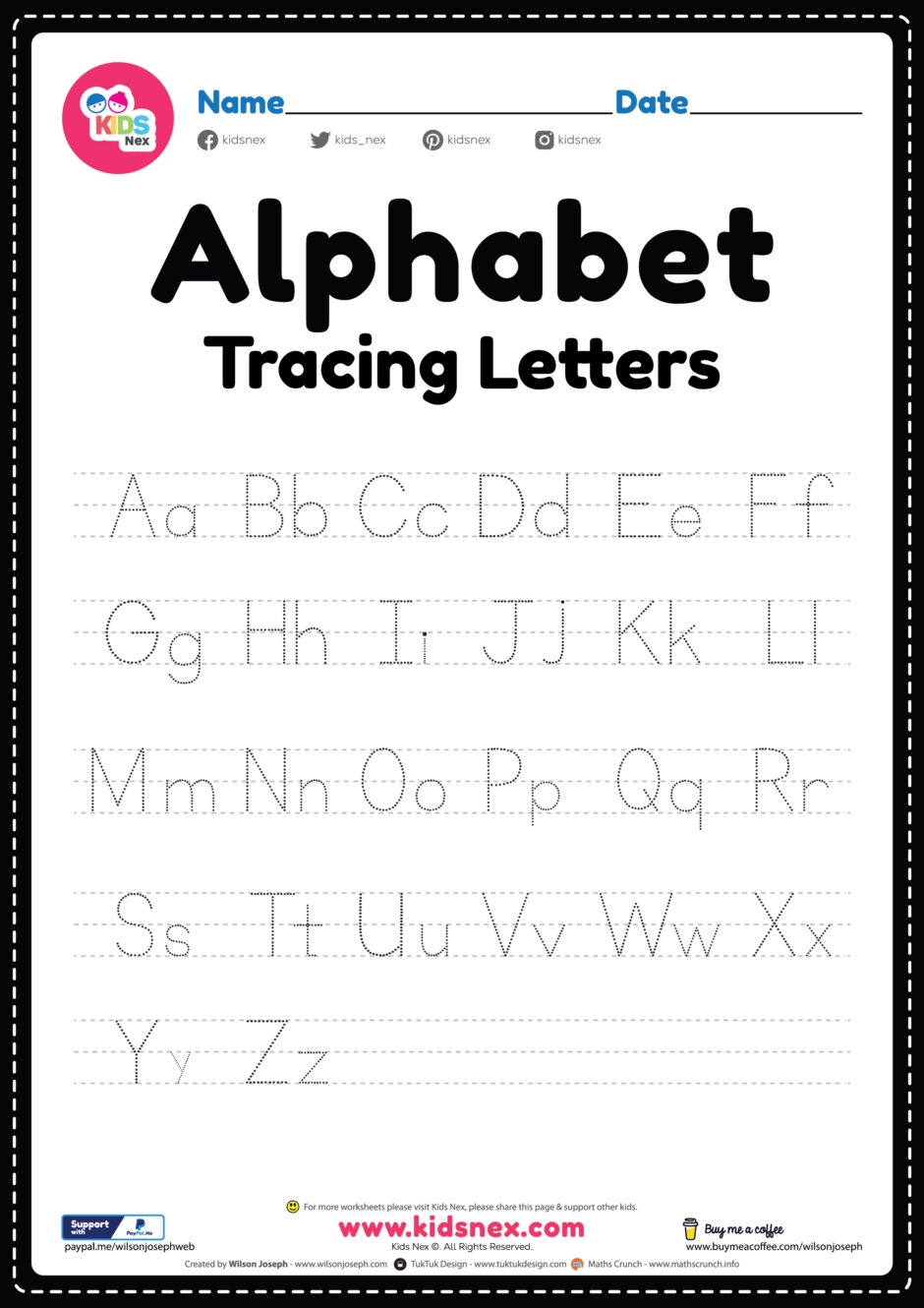 Free Printable Preschool Worksheets Tracing Letters