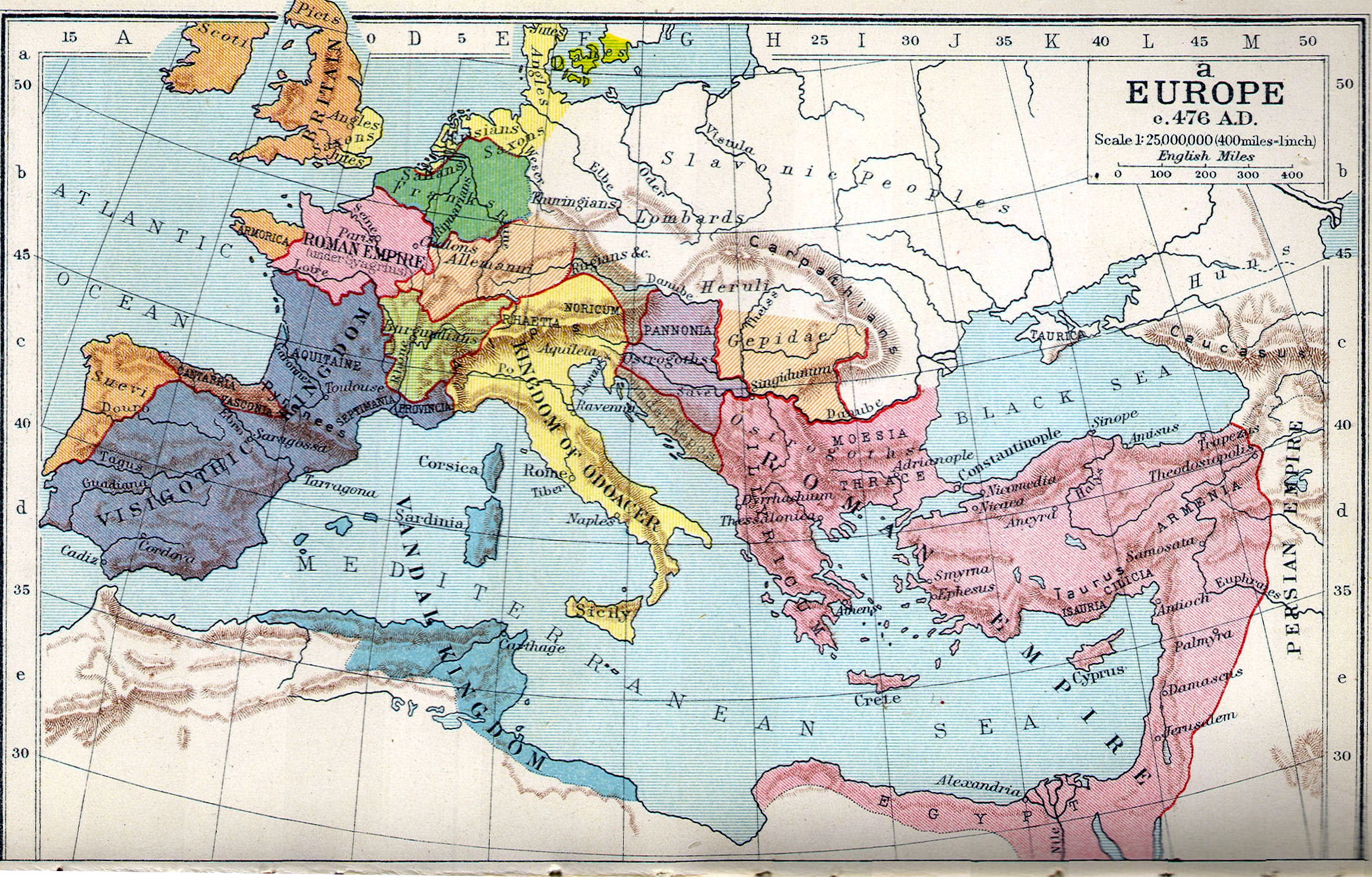 Printable Map Of Roman Empire