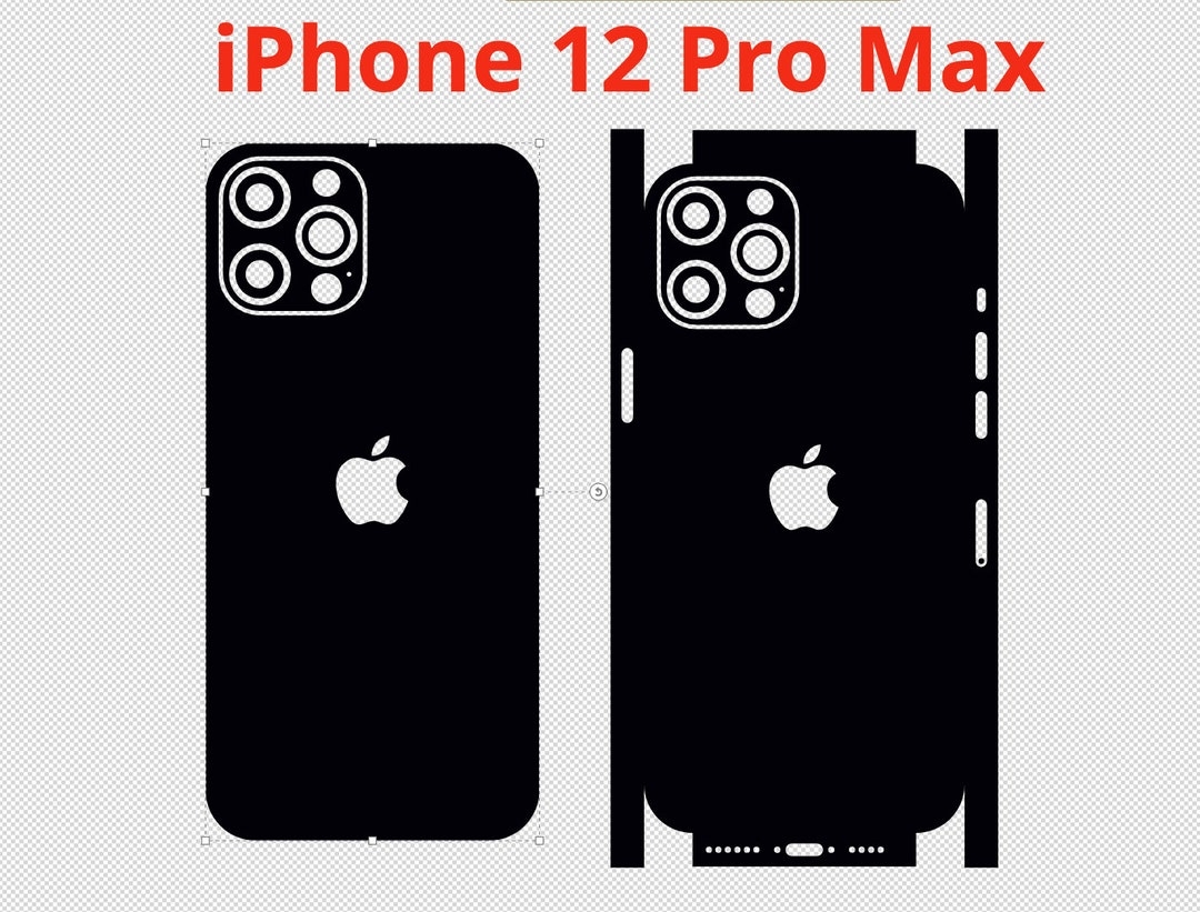 Apple IPhone 12 Pro Max Vector Cut File Skin Template Etsy UK
