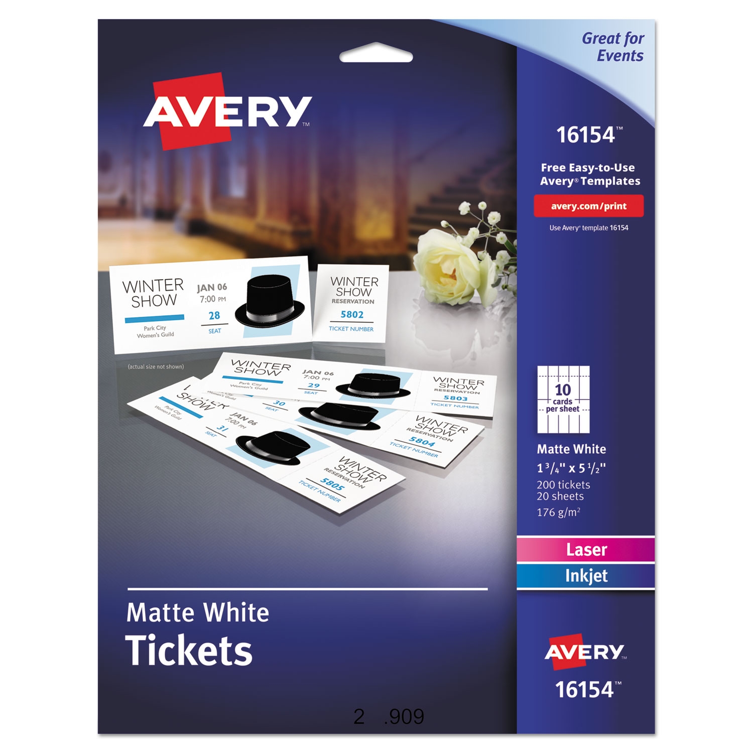 Printable Tickets With Tear-Away Stubs