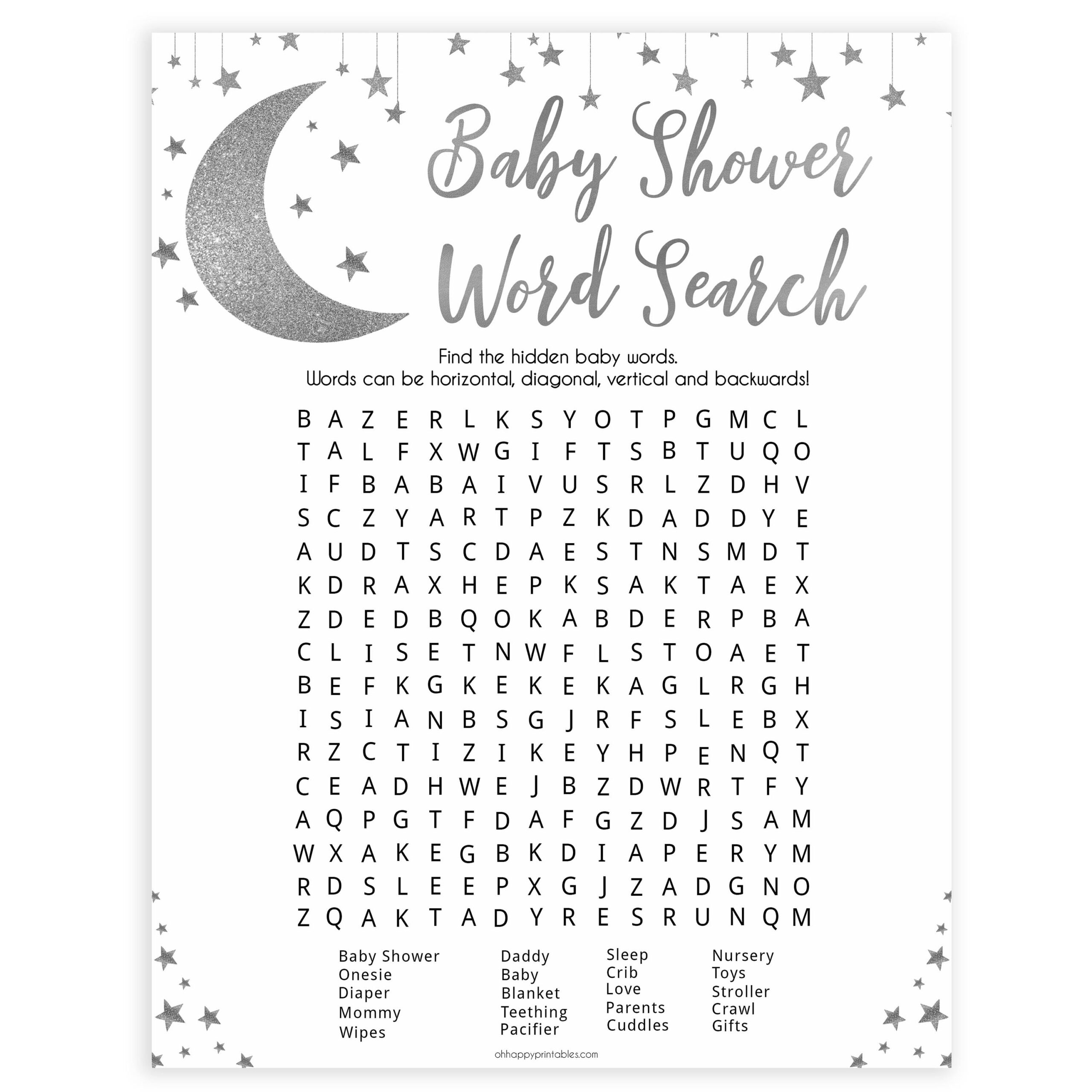 Baby Word Search Free Printable Clearance