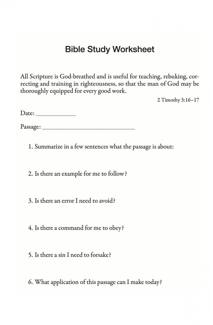 Bible Study Worksheets For Adults Pdf A Worksheet Is A Sheet Of Foolscap Offered By An Educa Bible Study Worksheet Bible Study Printables Bible Study Lessons