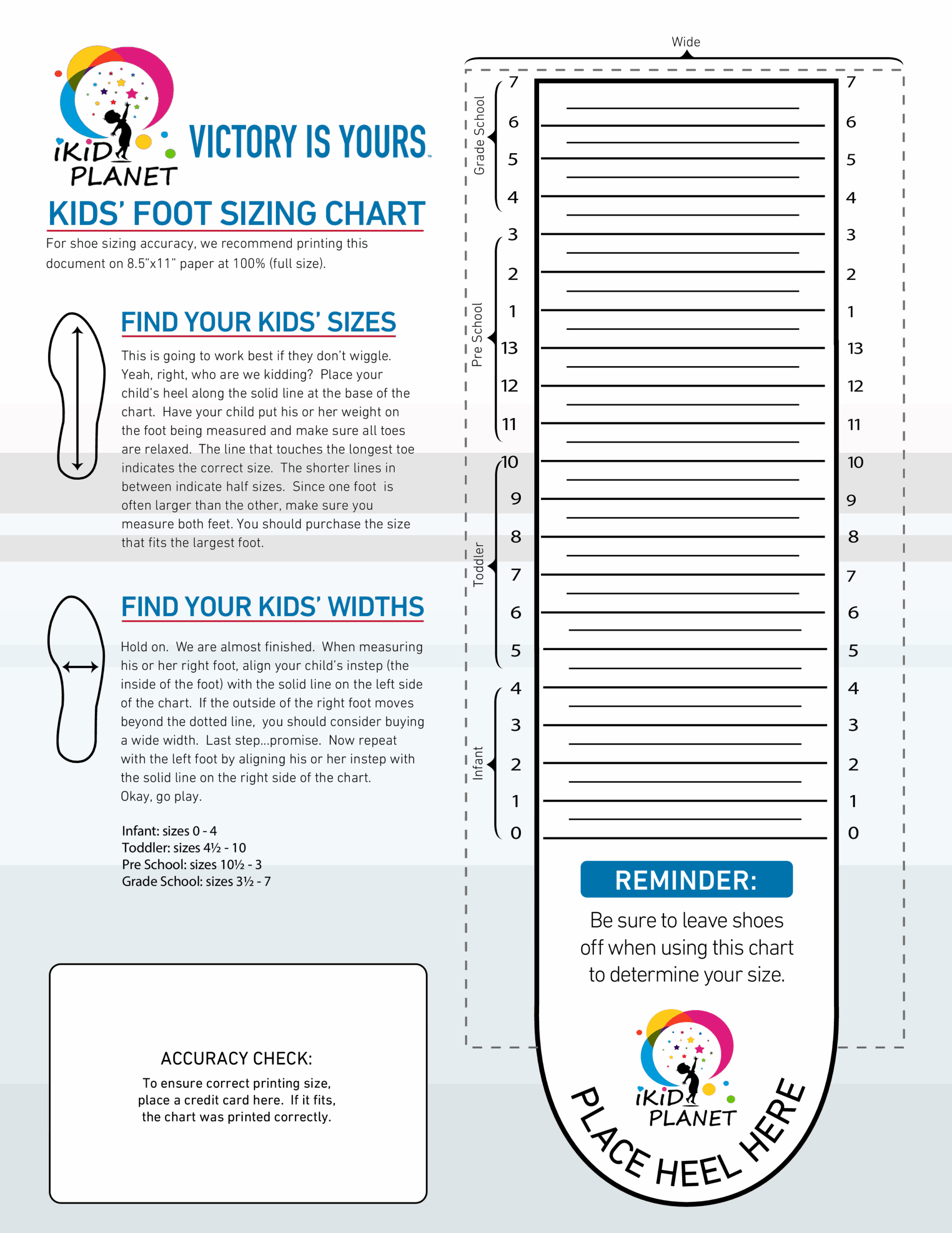 Child Shoe Measurement Chart Hotsell