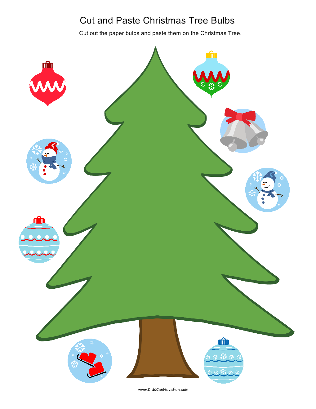 Cut And Paste Christmas Printables