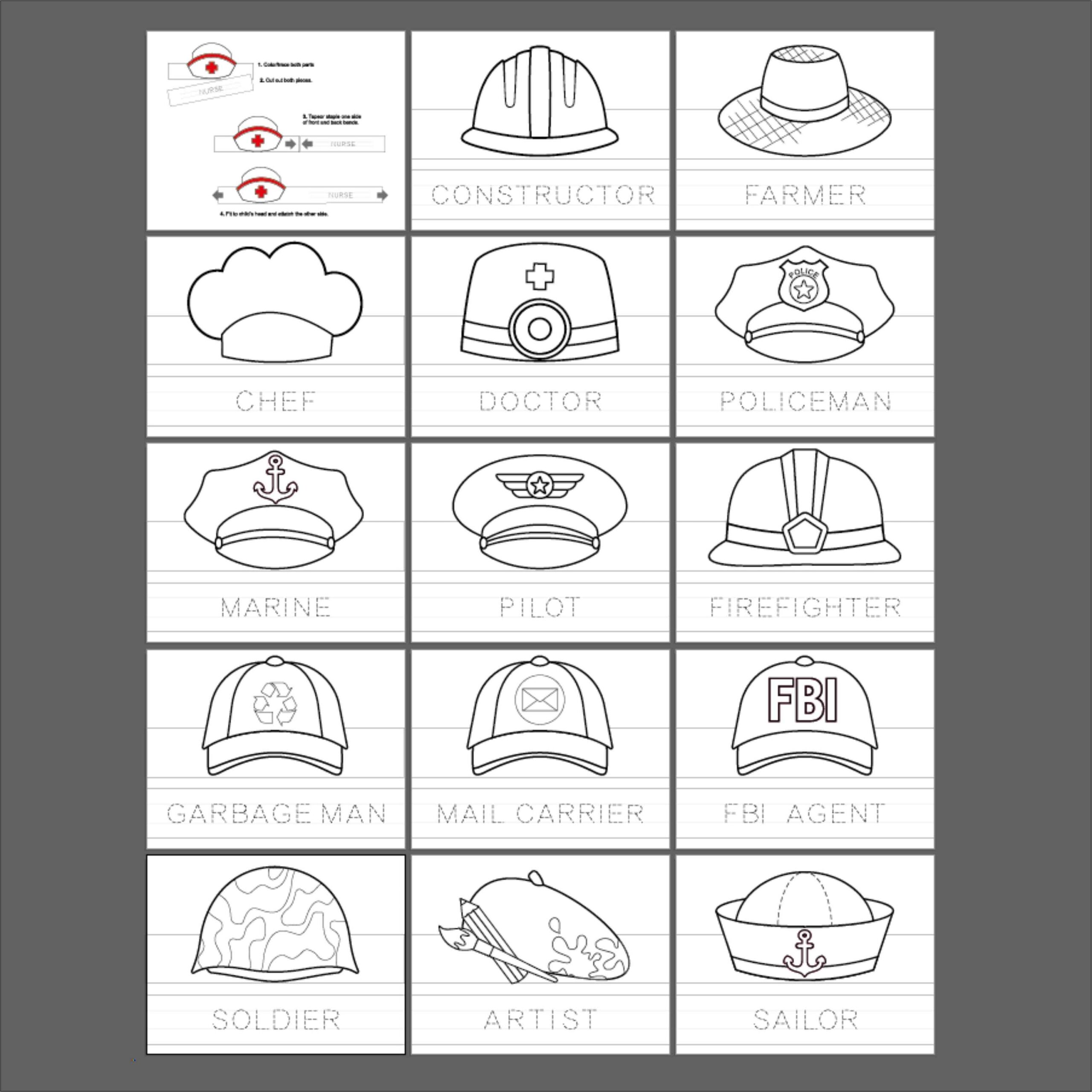Community Helpers Paper Crowns Community Helpers Printable Hats Paper Hats Kids Craft Birthday Party Costume Download Paper Printable Etsy Canada