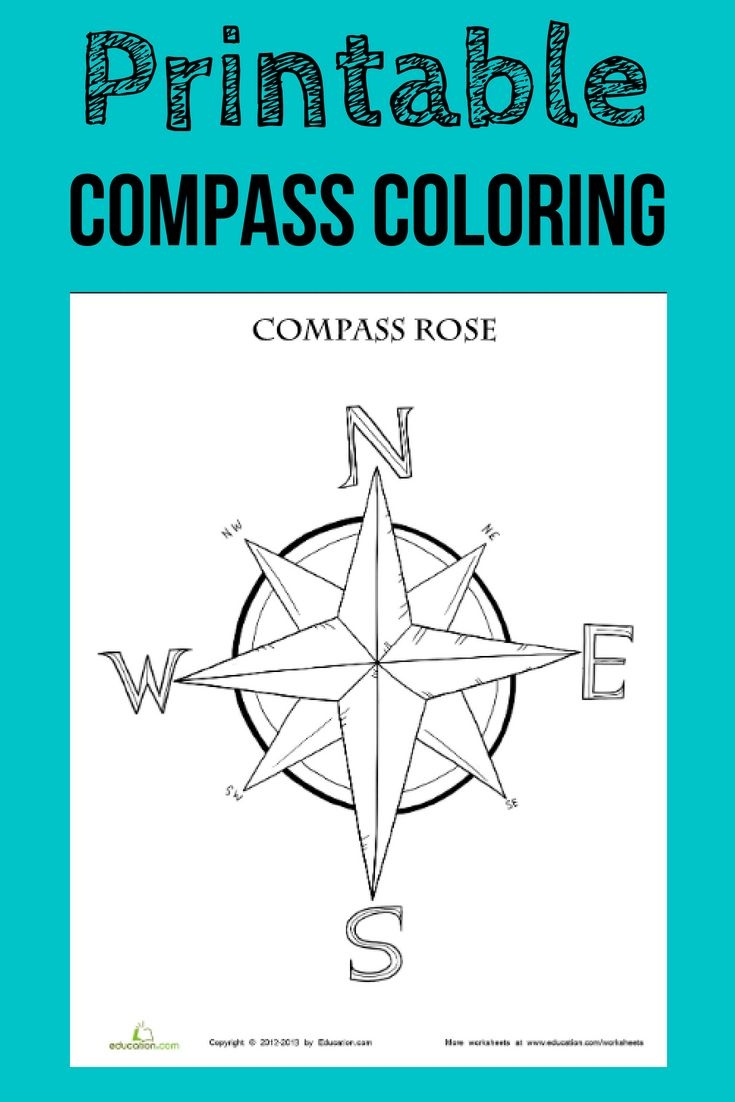 Compass Rose Worksheet Education