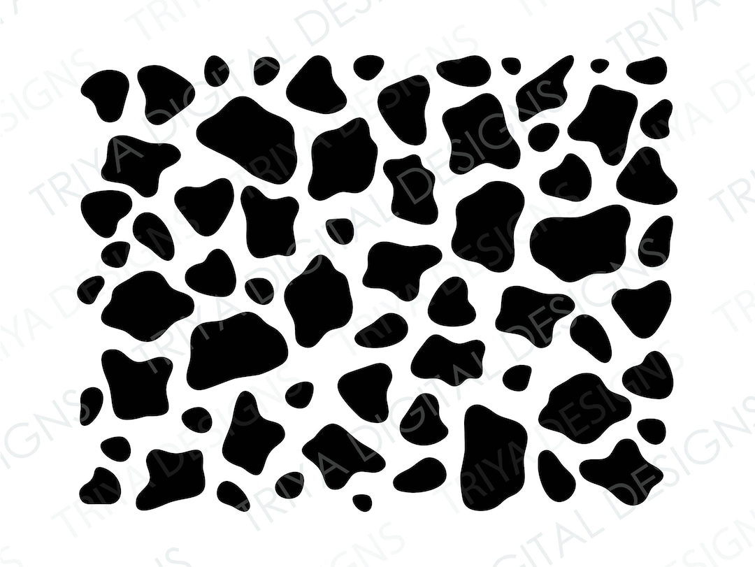 Cow Print SVG Cut File Cow Spots Print PNG Files Black Animal Print Digital Print Instant Digital DOWNLOAD Personal Or Commercial Use Etsy UK
