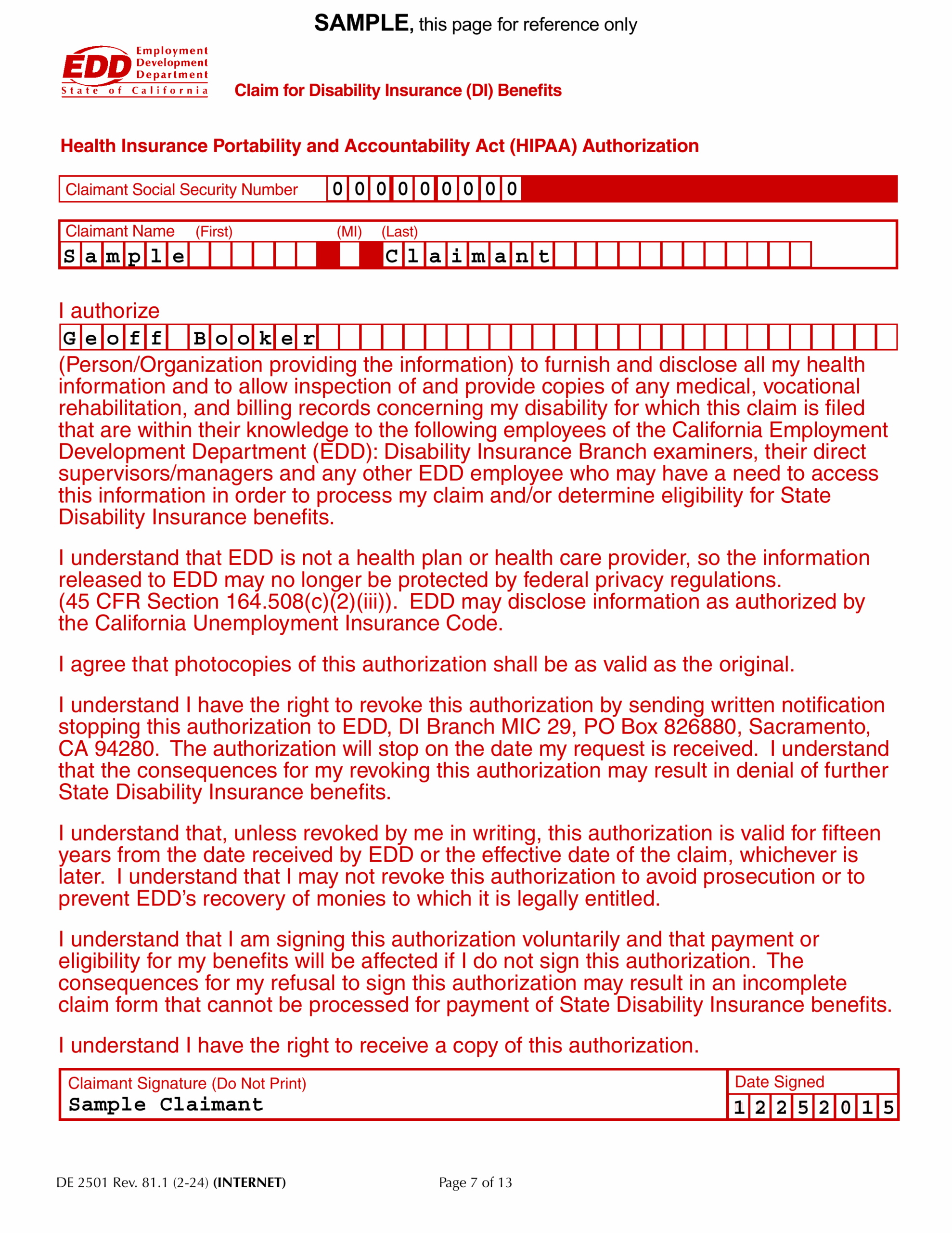 DE 2501 Form 2024 2025 Fill Edit And Download PDF Guru