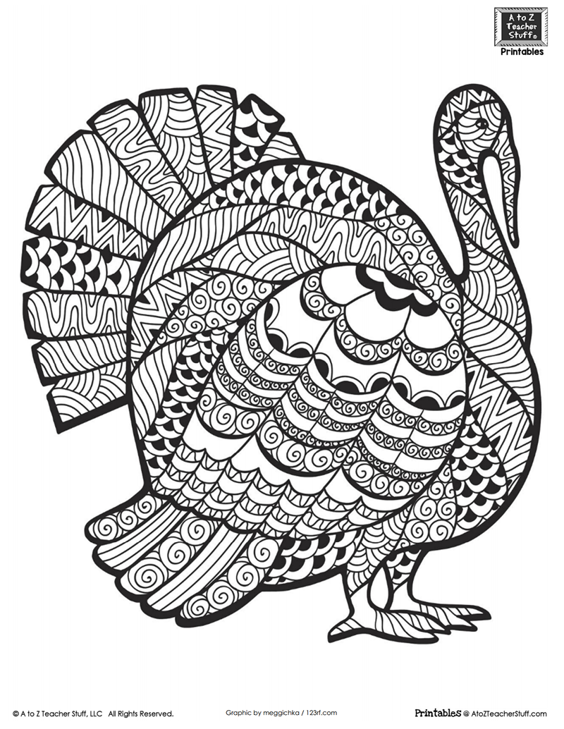 Free Printable Thanksgiving Coloring Pages For Adults