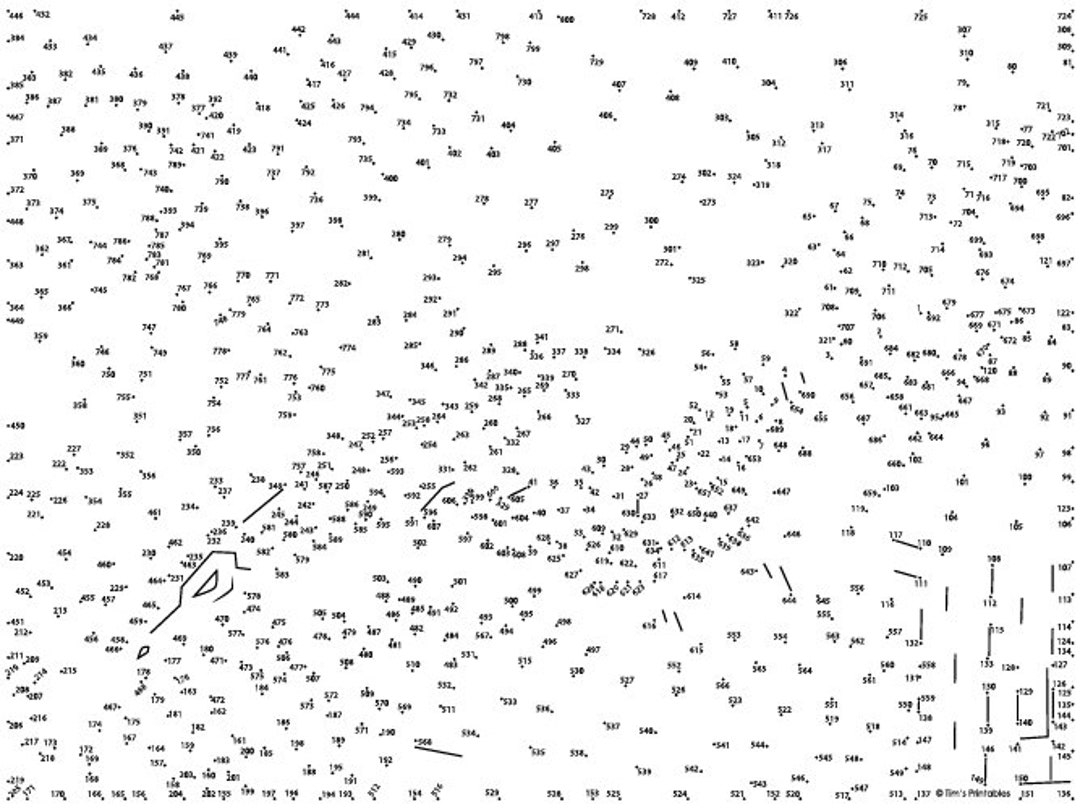 Extreme Dot To Dot Printables 2000 Dots