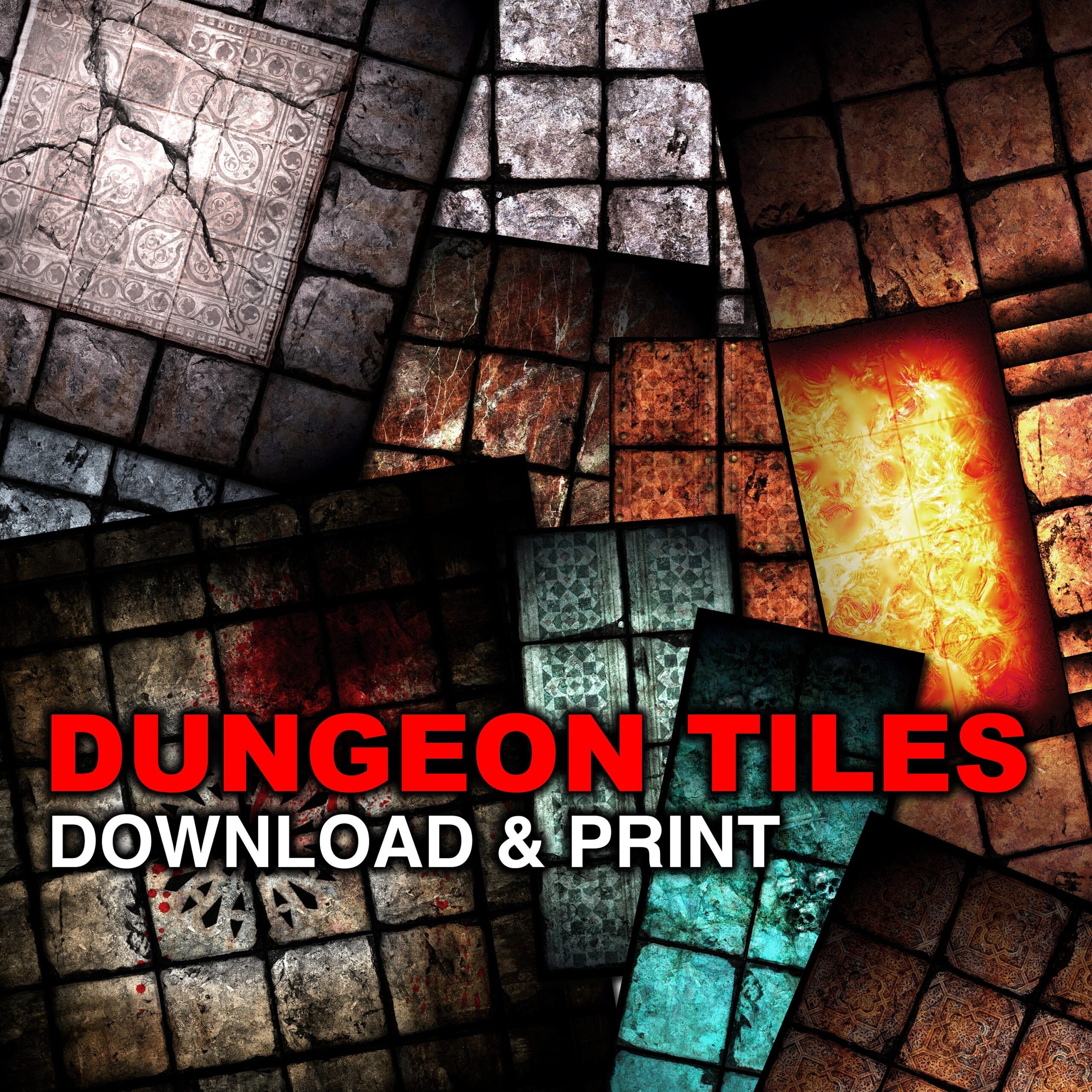 Dungeons And Dragons Tiles Printable