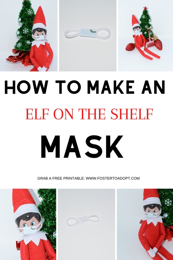 Elf On The Shelf Mask Printable
