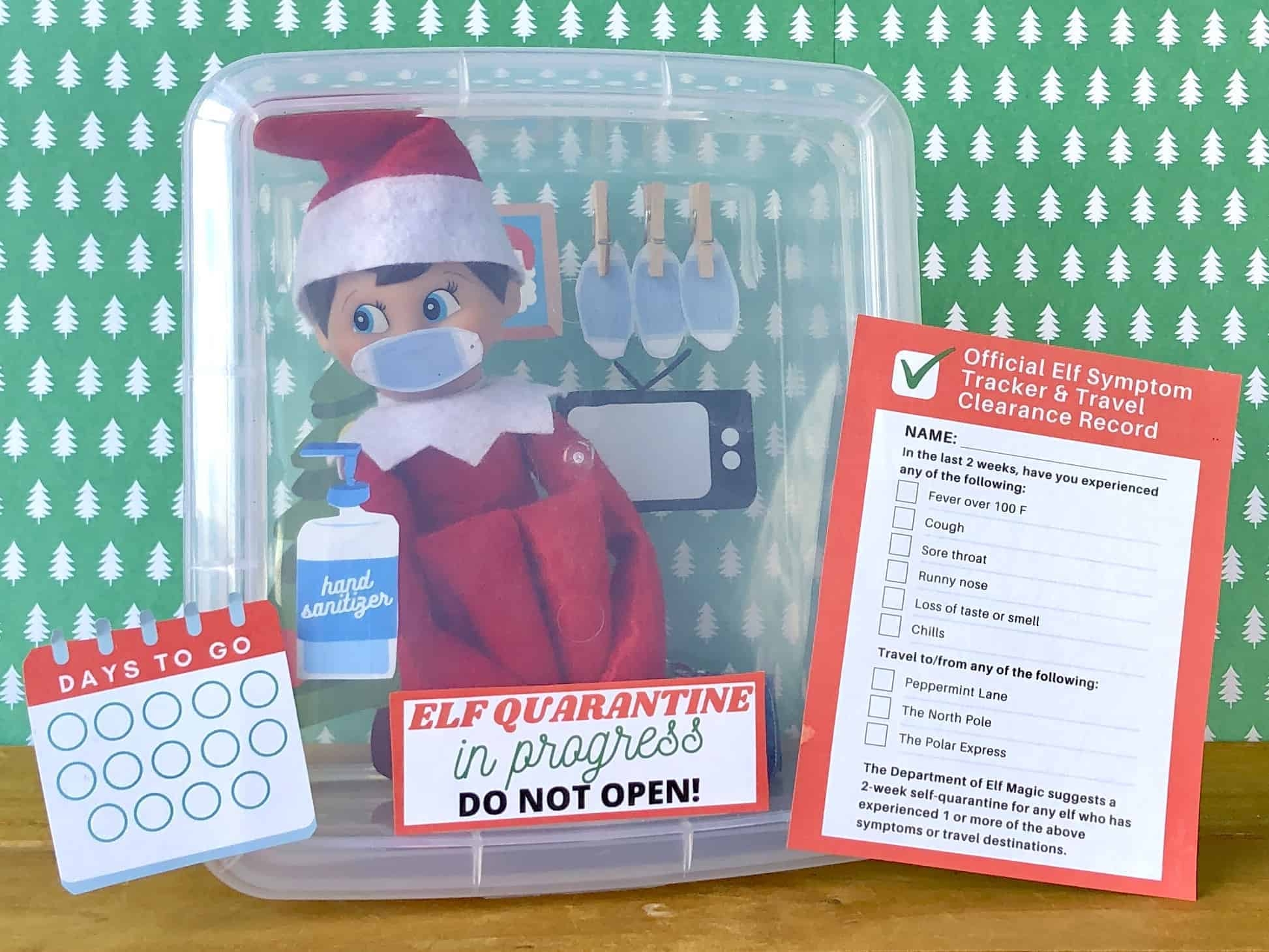 Elf On The Shelf Quarantine Printable Free