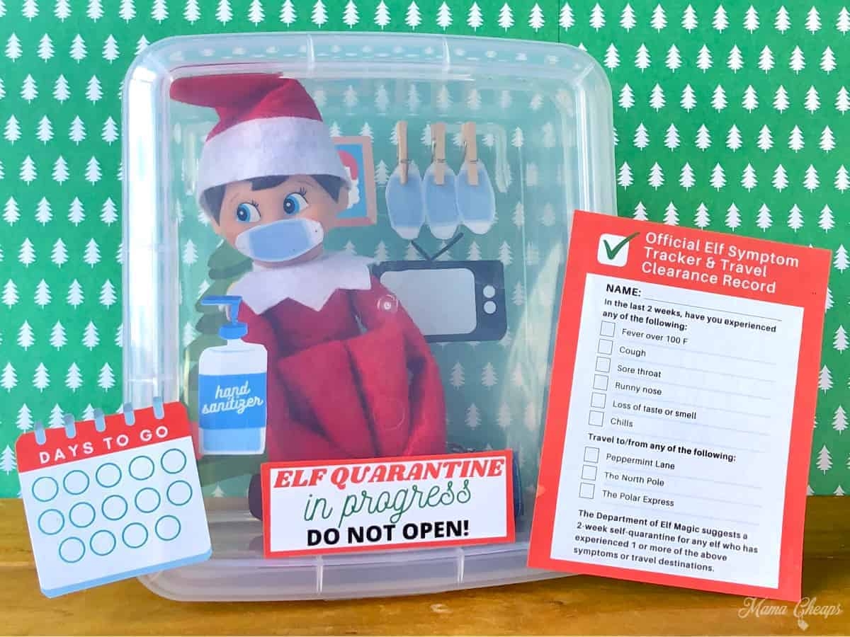 Elf On The Shelf Quarantine Free Printable