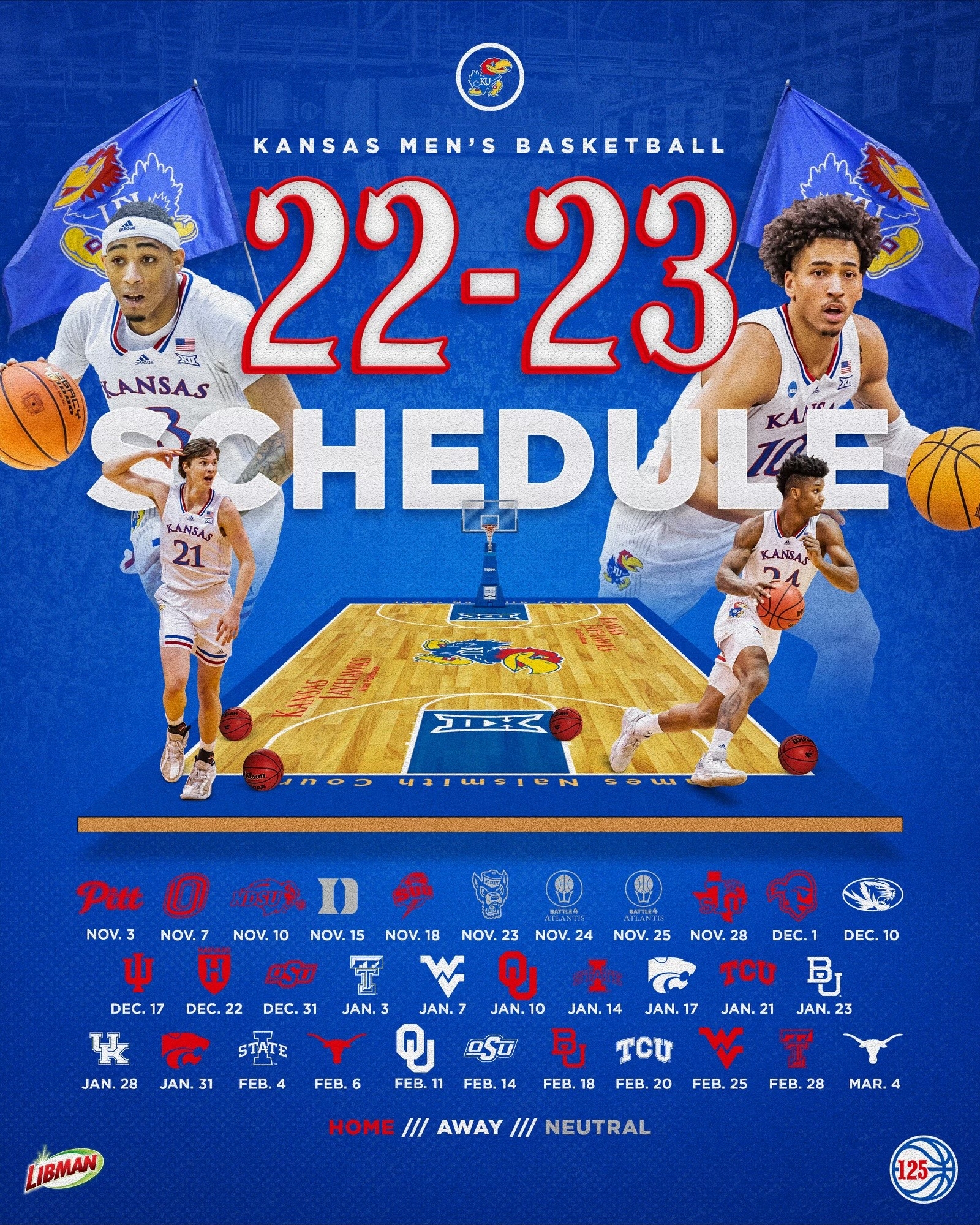 ESPN Platforms Will Air 29 KU Men s Basketball Games In 2022 23 University Of Kansas