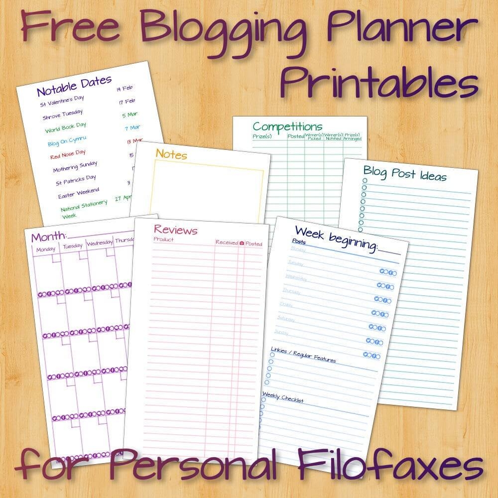 Free Personal Size Planner Printables