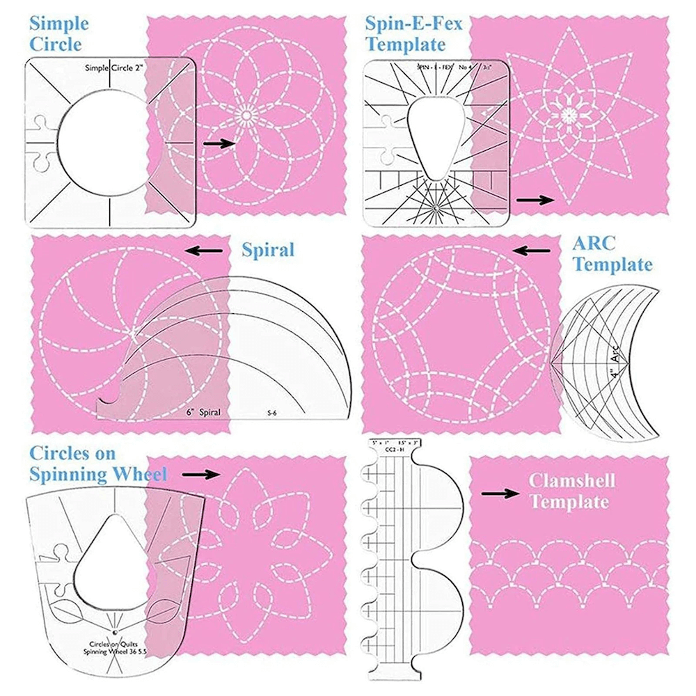 Printable Free Motion Quilting Templates