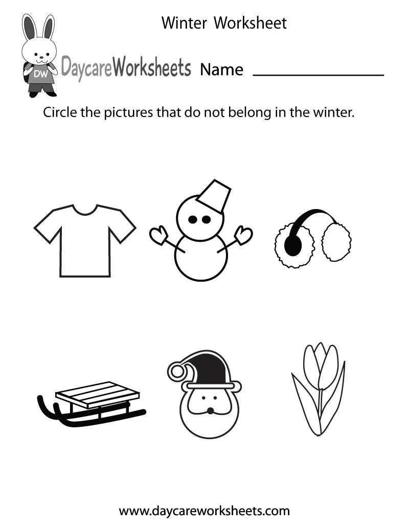 Free Printable Preschool Worksheets Fall And Winter
