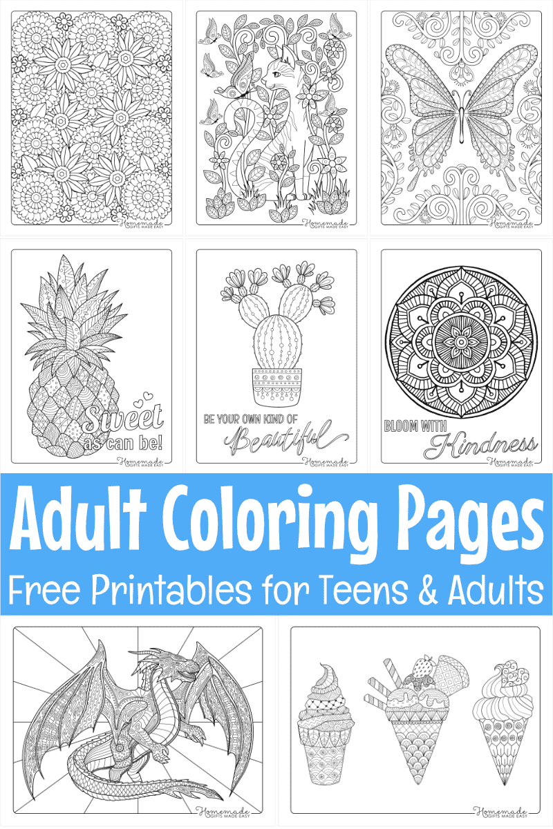 Free Adult Coloring Pages Printable