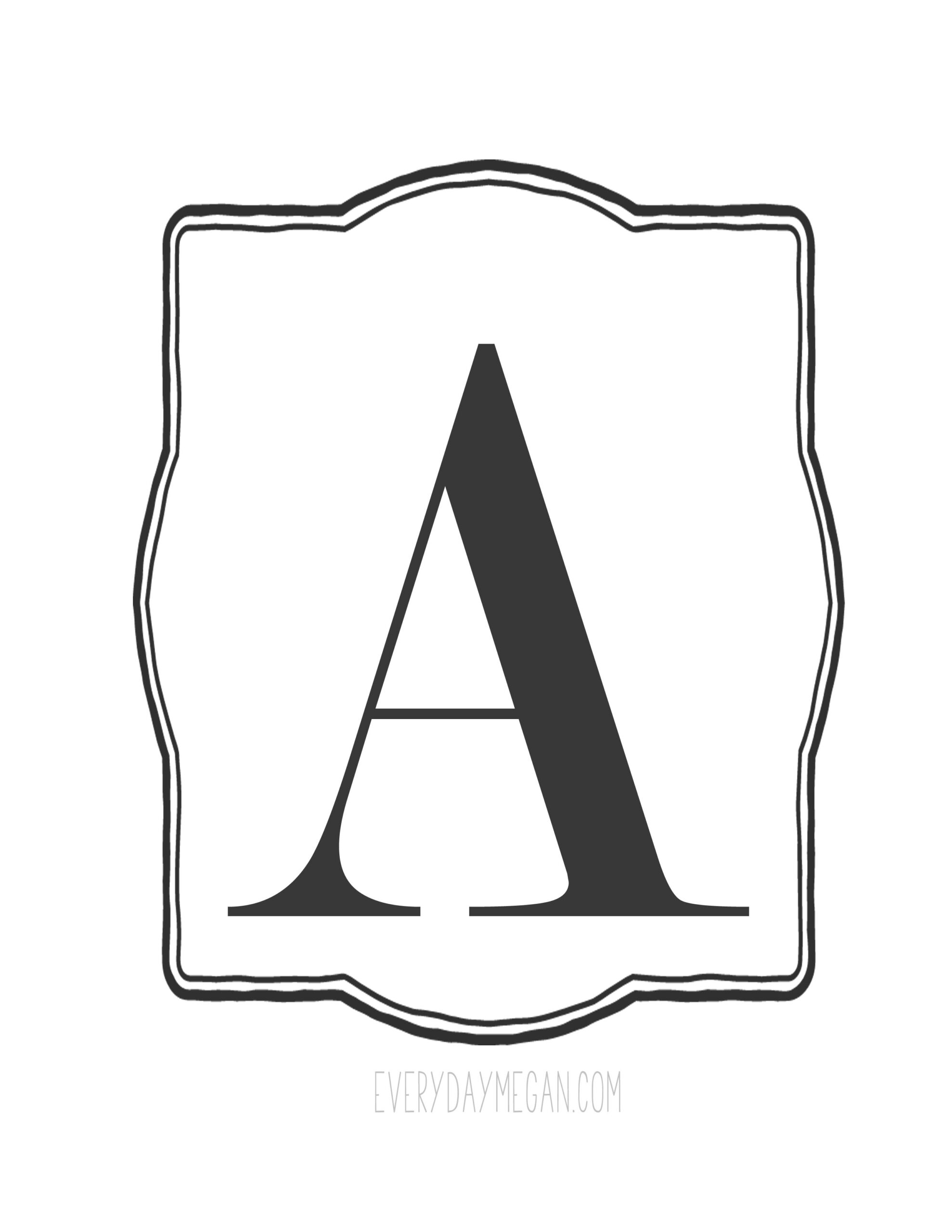 Free Printable Banner Letters Pdf