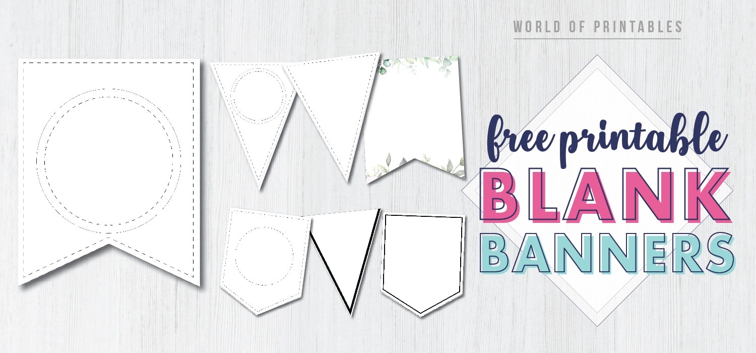 Free Printable Blank Banner Templates