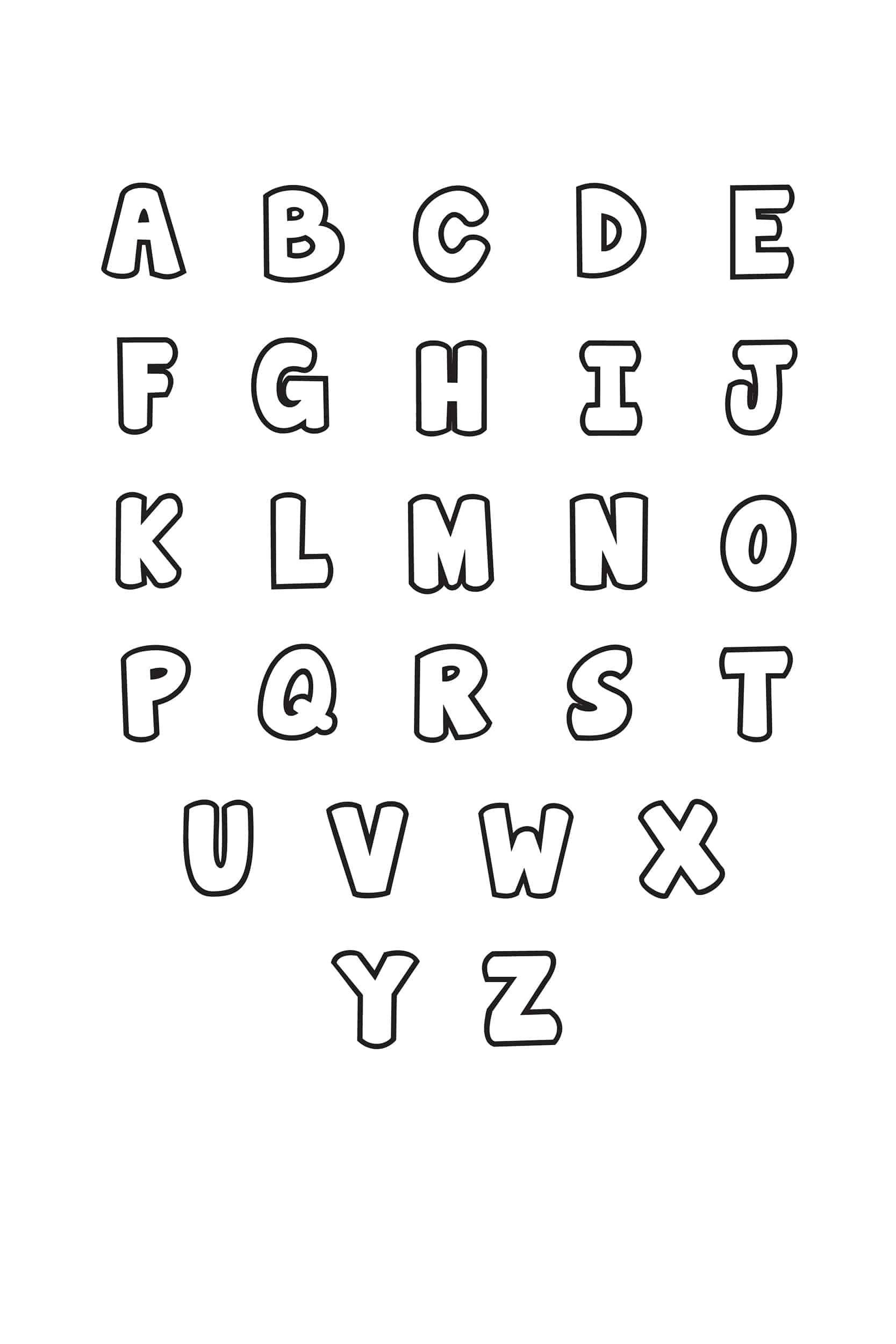 Printable Cut Out Letters Alphabet