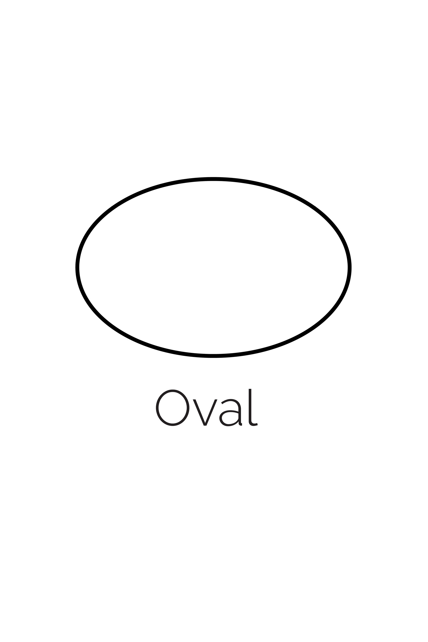 Printable Template For Tapered Oval Shape