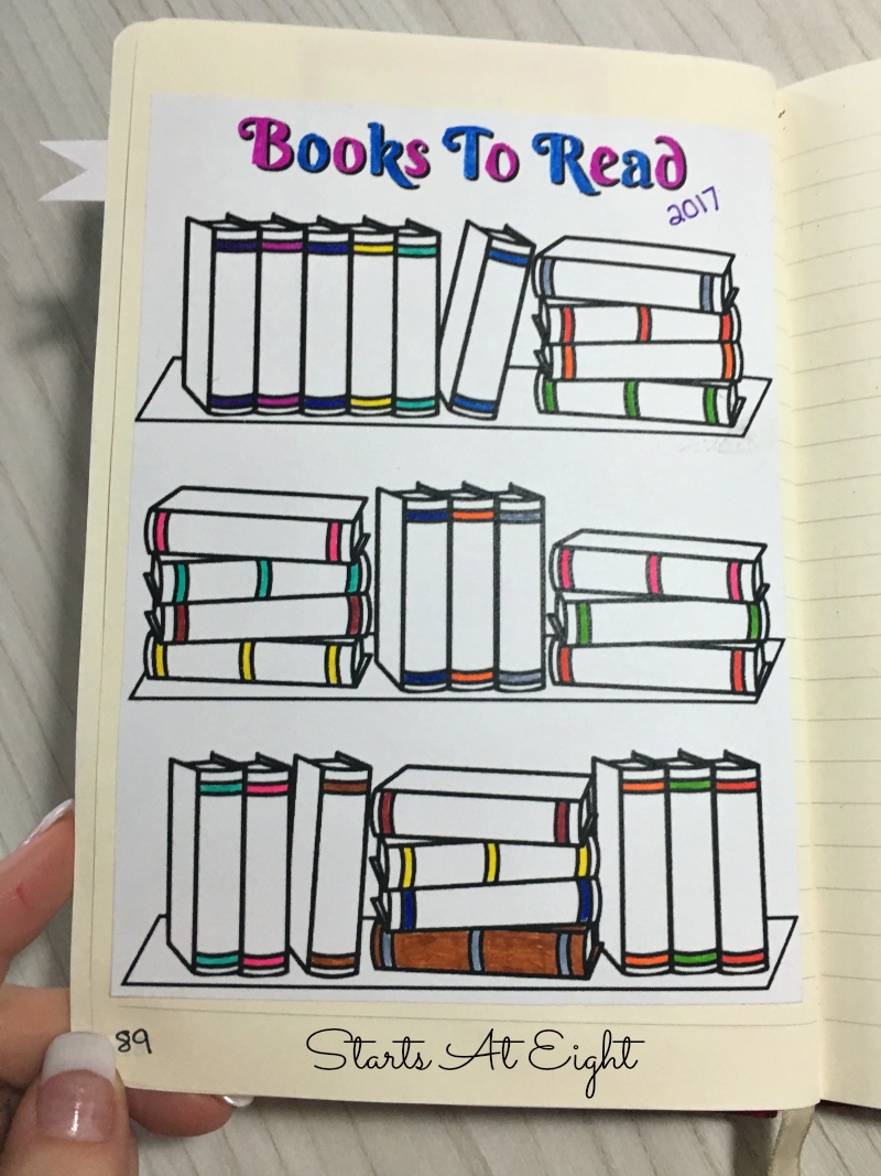Bullet Journal Books To Read Printable