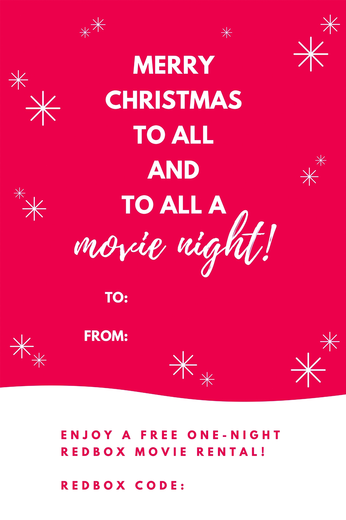 Free Printable Redbox Gift Tags