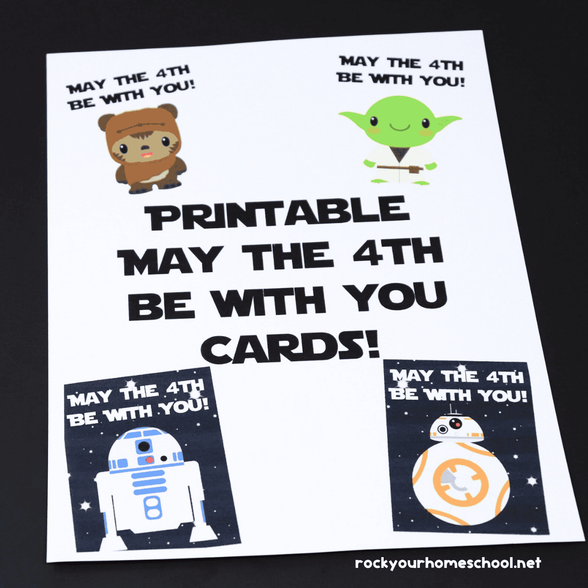 Free Star Wars Cards For May The 4th Be With You