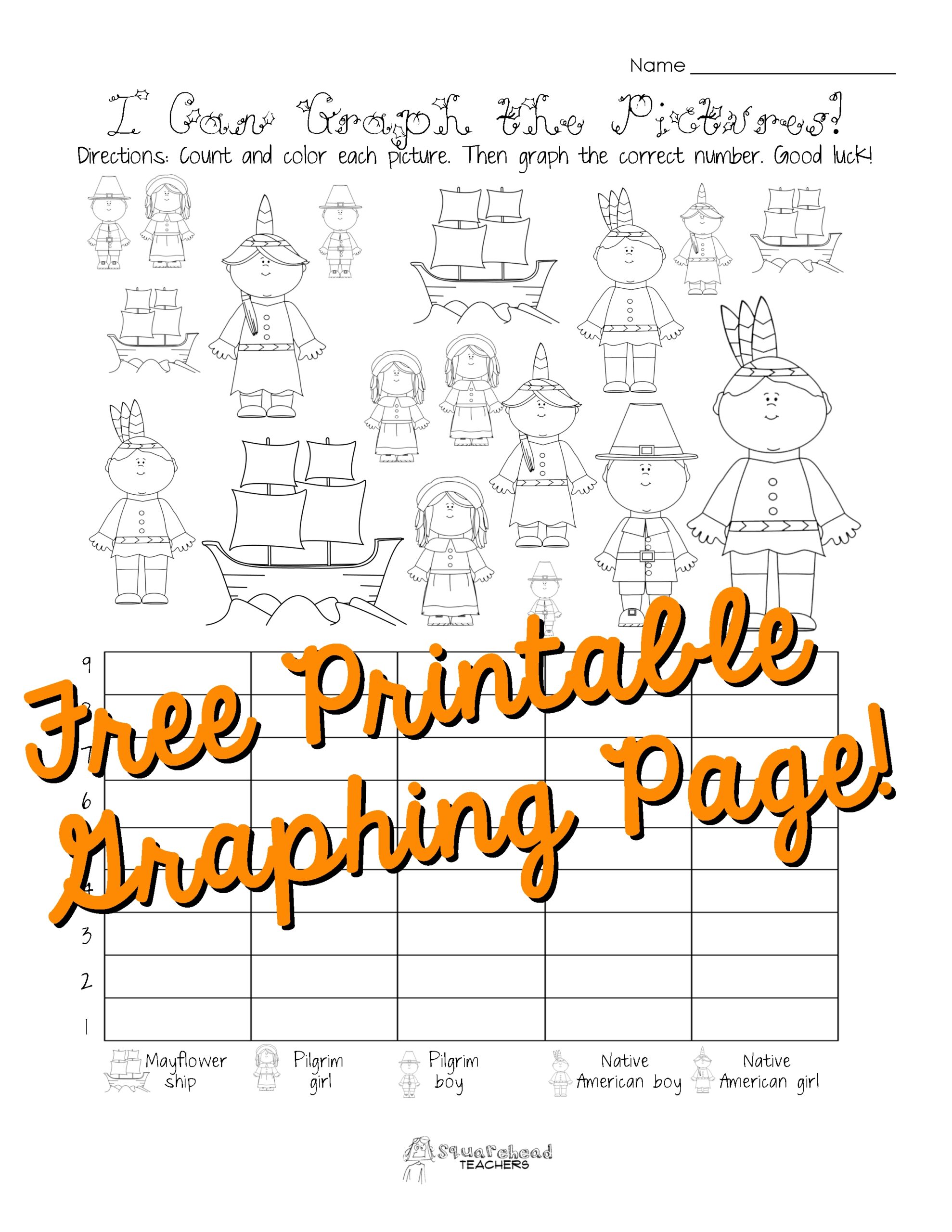 Free Thanksgiving Printables For First Grade