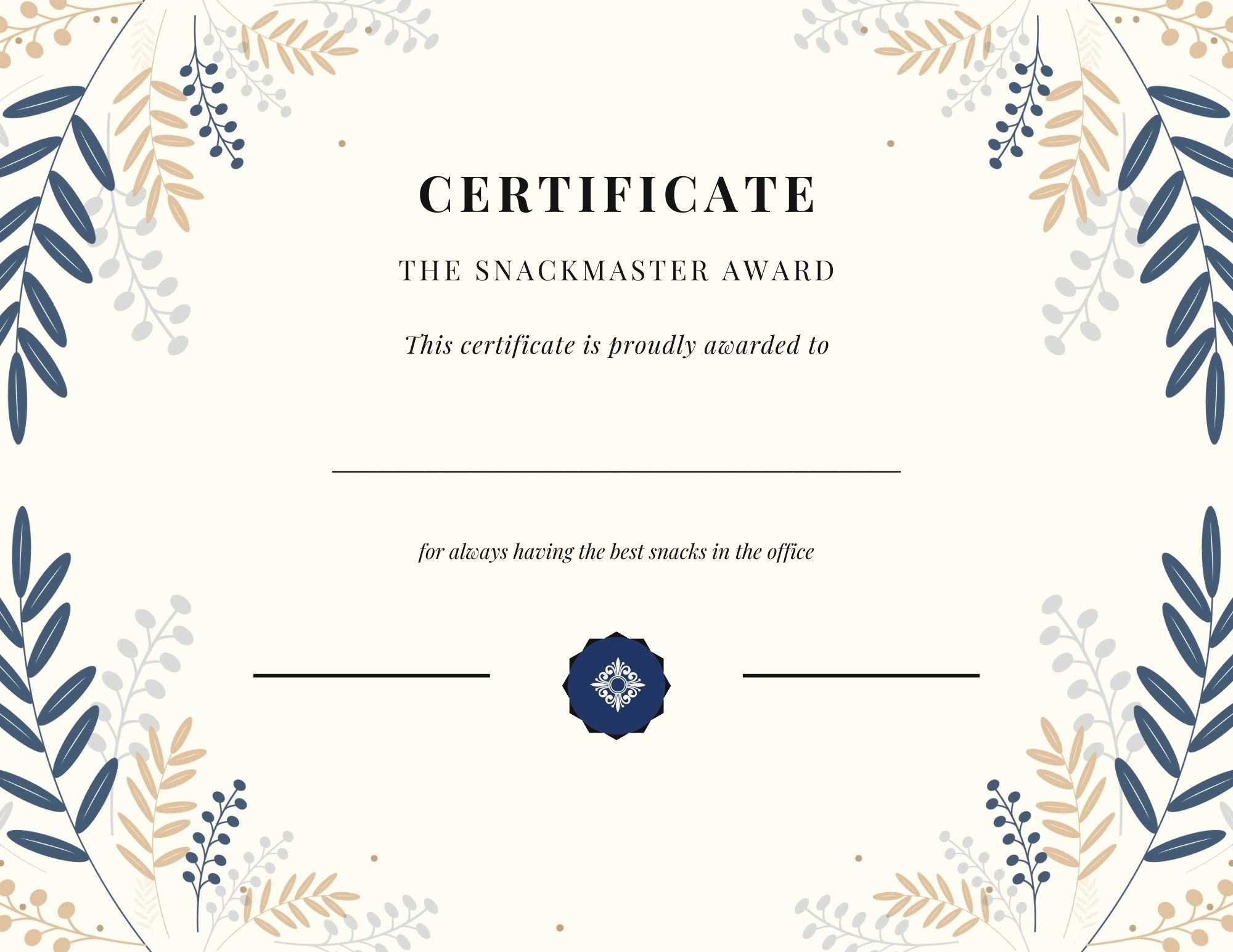 Printable Adult Very Humorous Certificates
