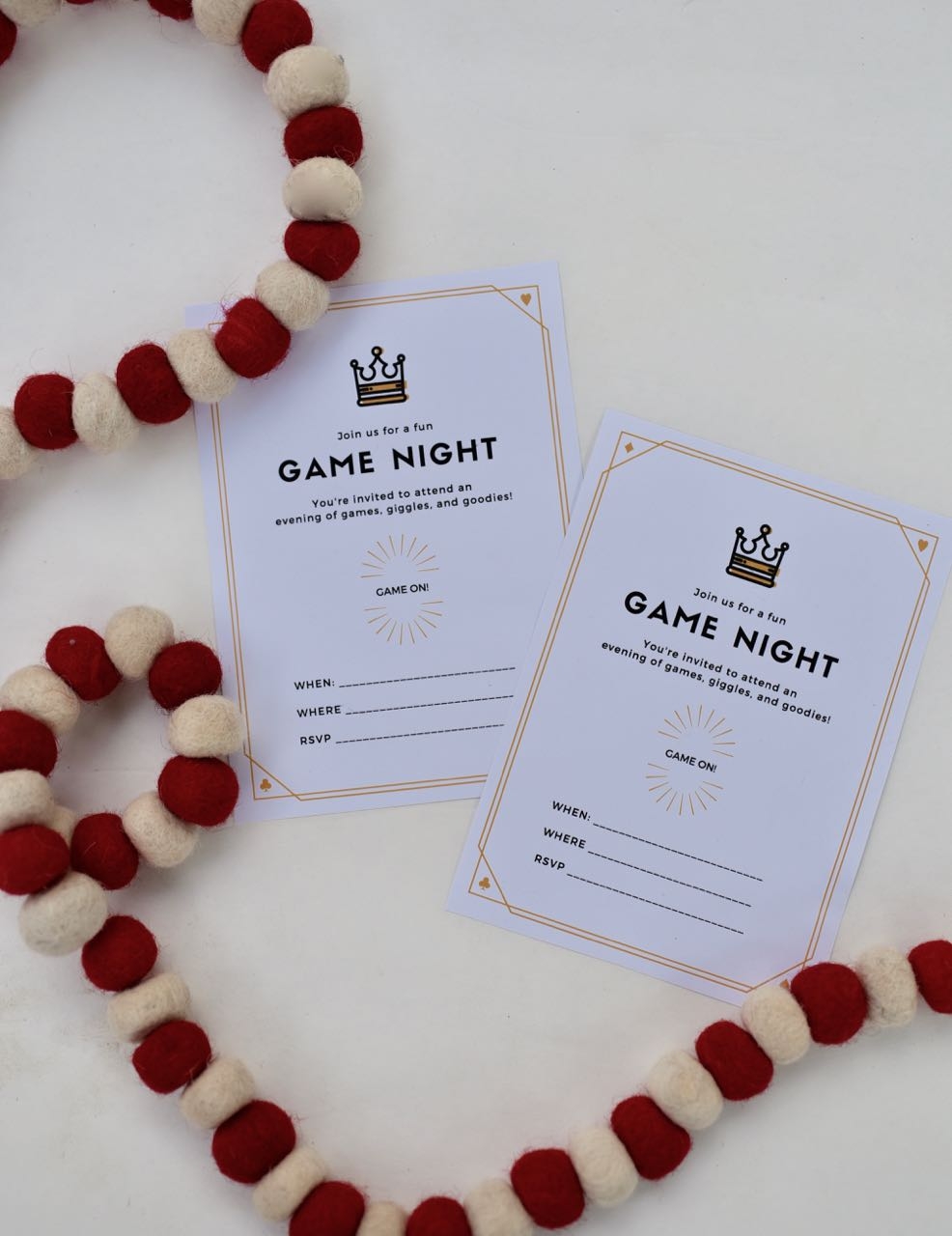 Free Family Game Night Printables