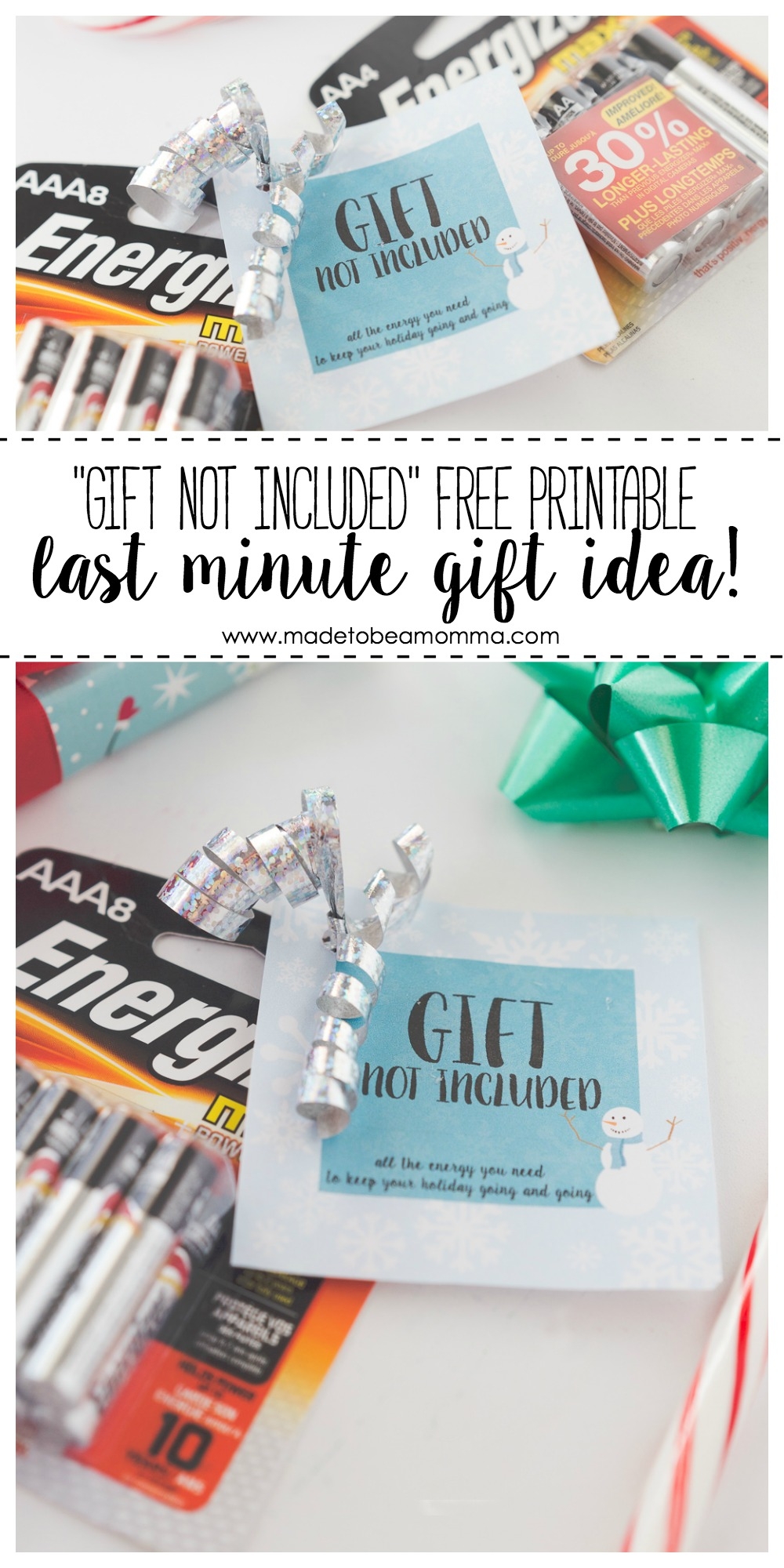 Gift Not Included Last Minute Battery Gift Idea Made To Be A Momma