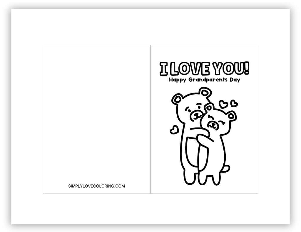 Grandparents Day Cards To Color Free PDF Printables Simply Love Coloring