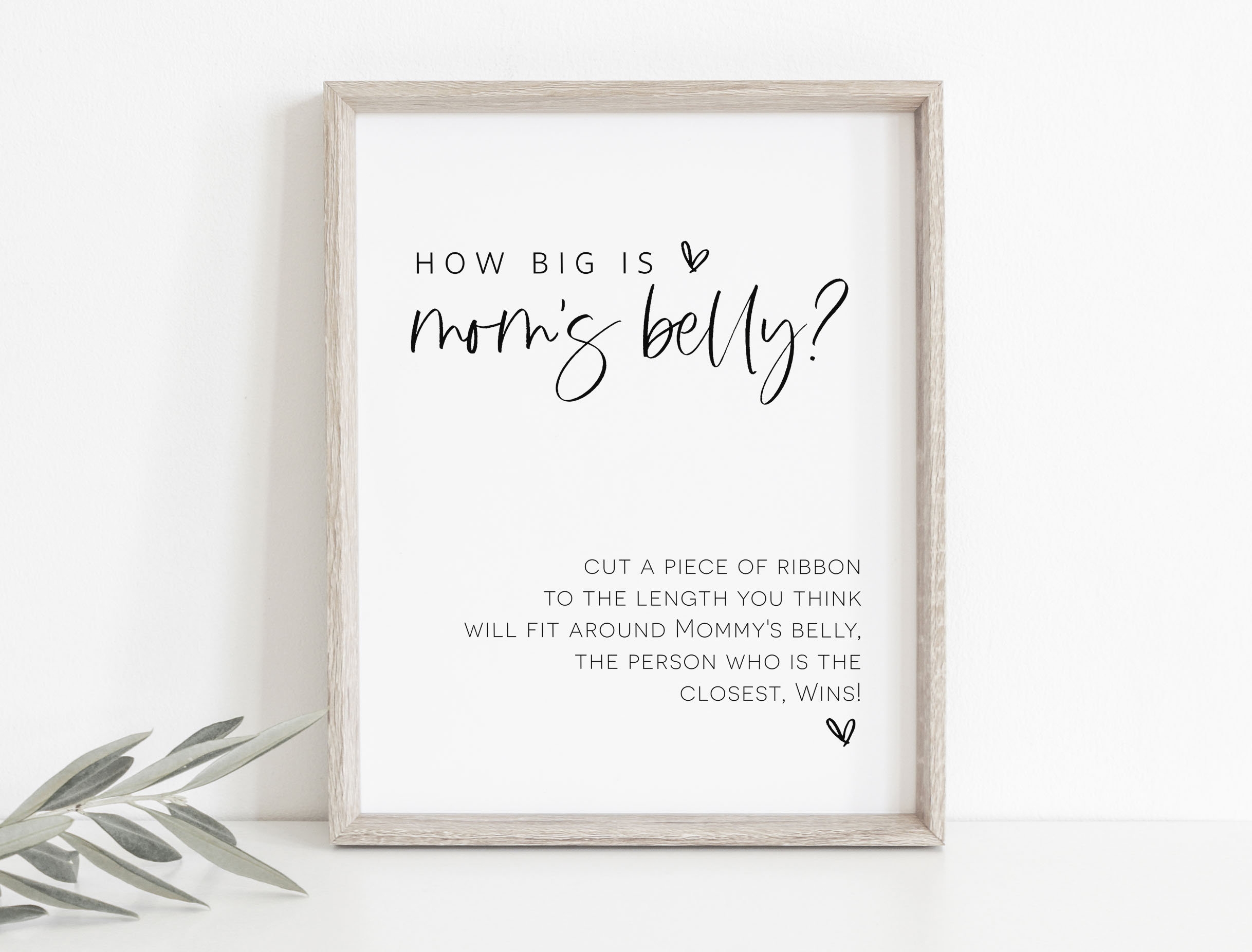 How Big Is Mommy'S Belly Free Printable