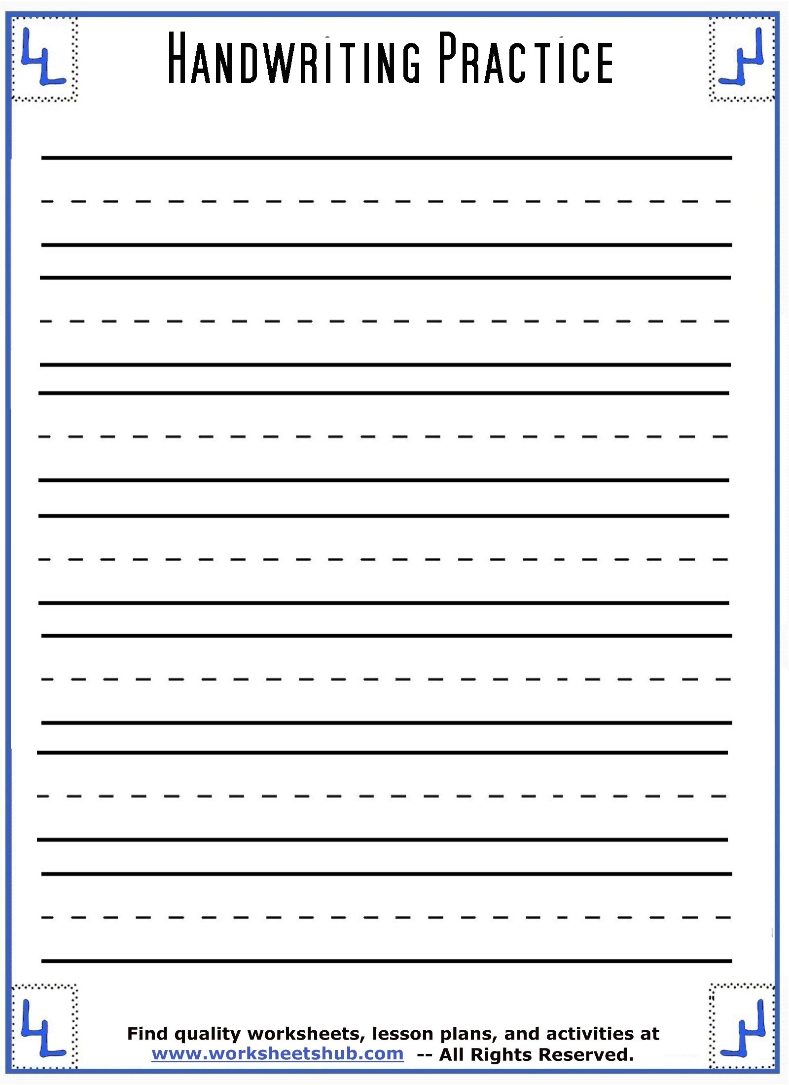 Printable Letter Paper With Lines